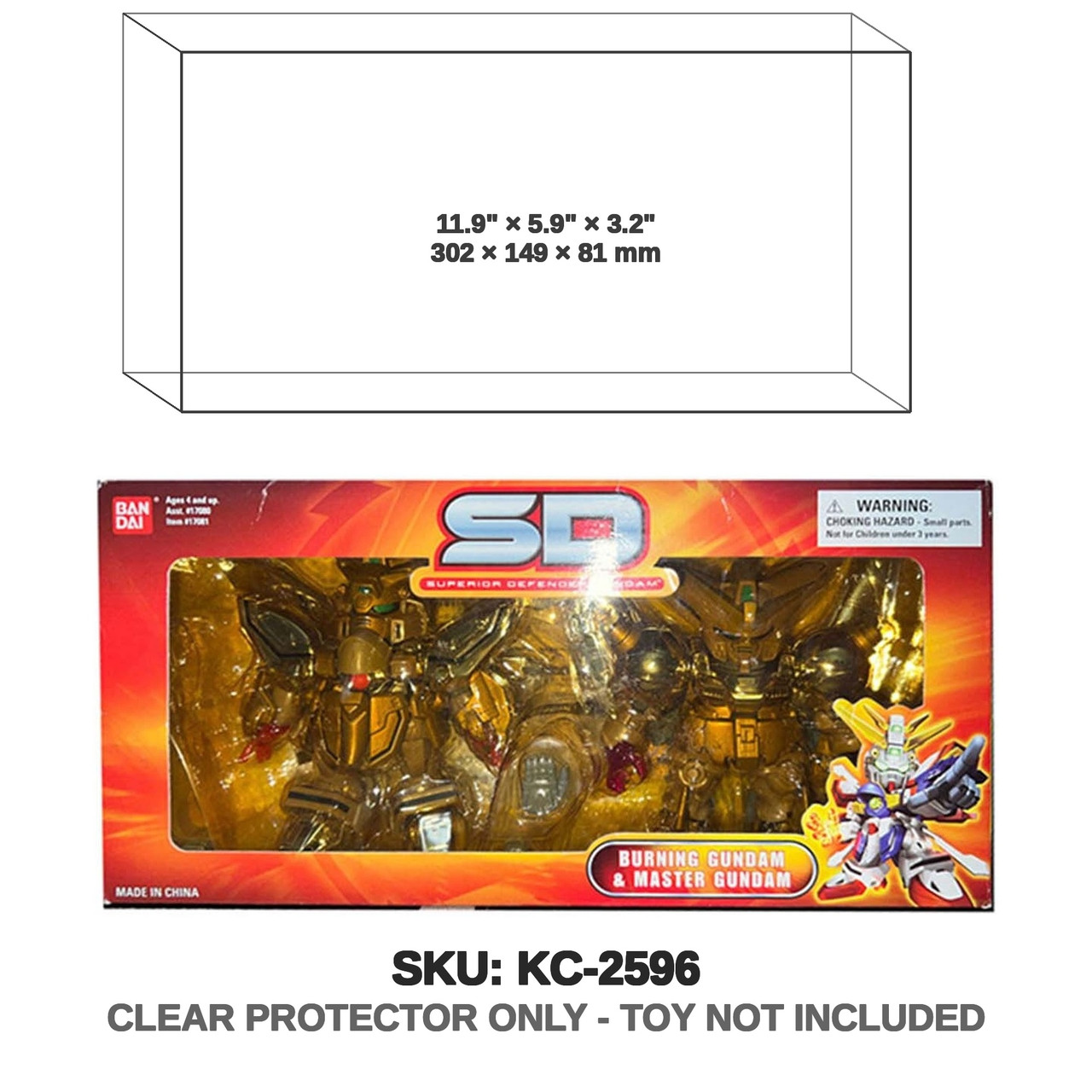 Bandai Gundam SD Master Gundam & Burning Gundam Gold Set