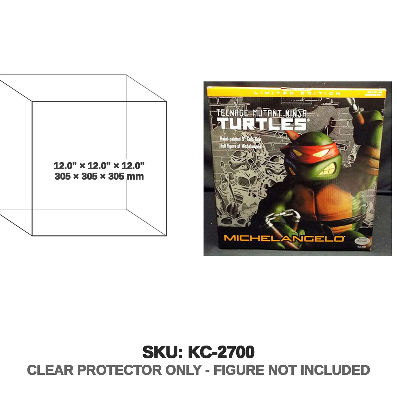 Playmates Teenage Mutant Ninja Turtles Cold Cast Michelangelo Statue