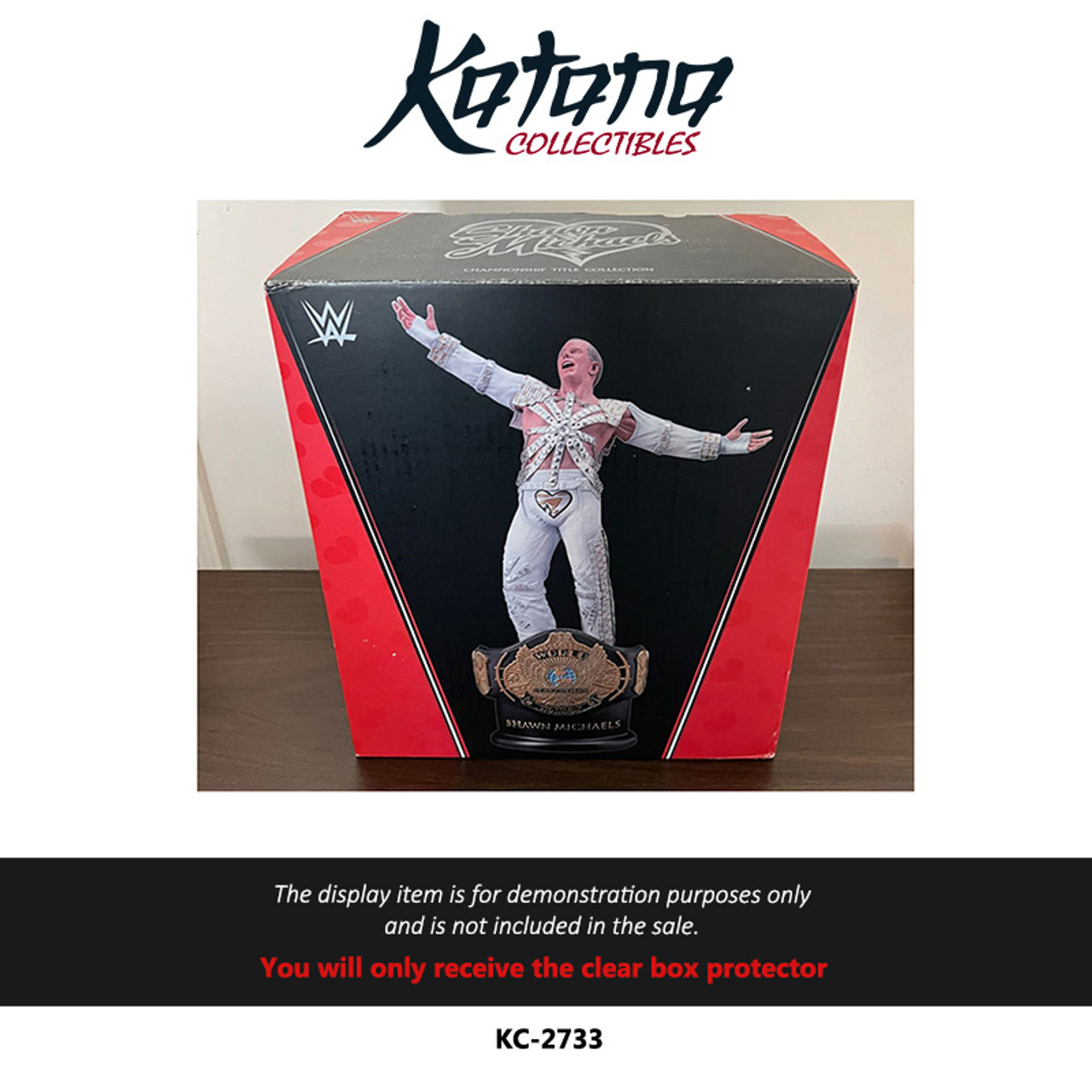 Katana Collectibles Protector For WWE Championship Title Collection Shawn Michaels Statue