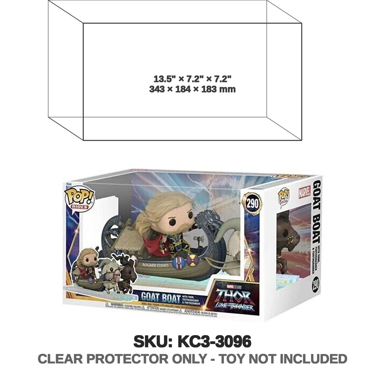 Funko Rides Thor Love and Thunder Goat Boat 290