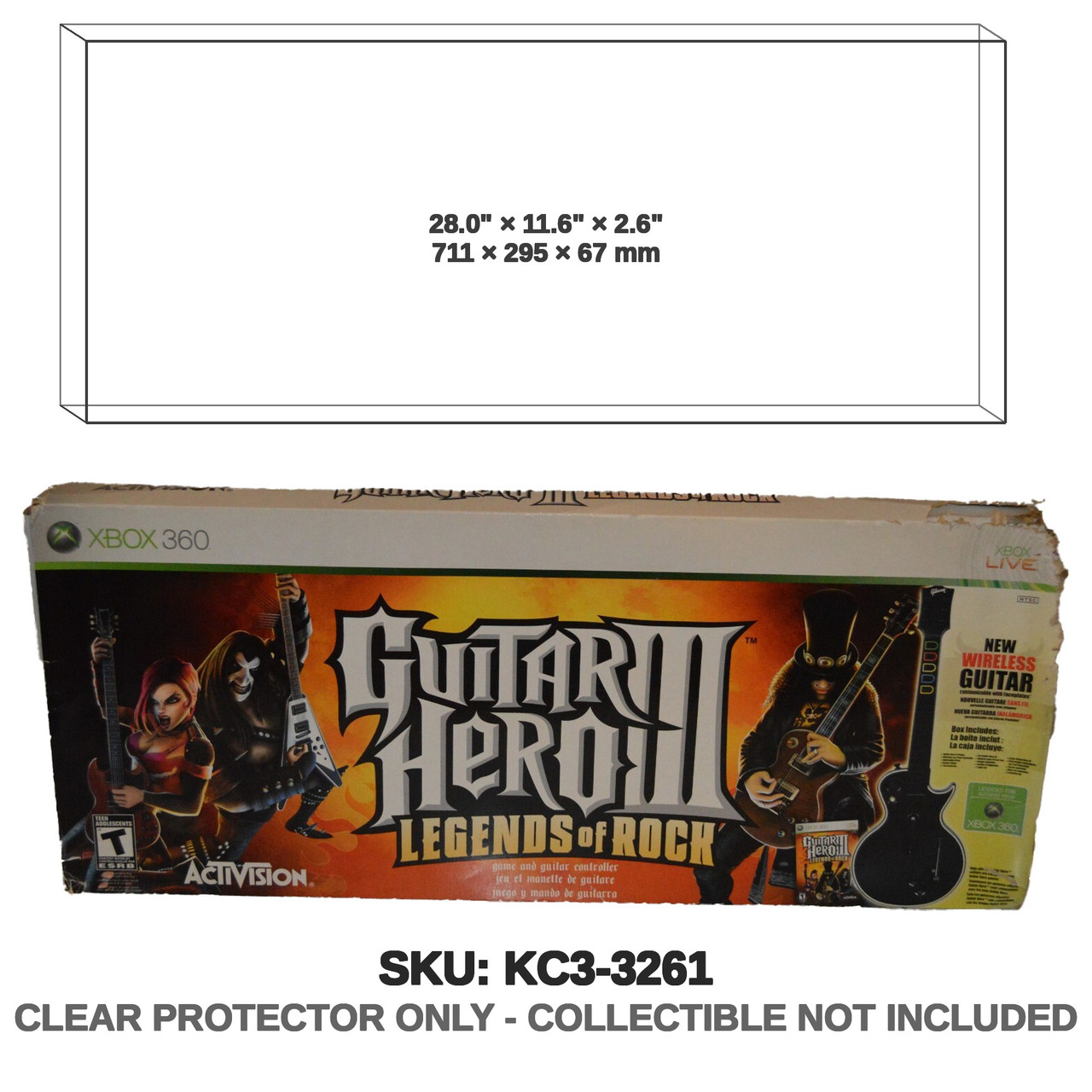Activision Guitar Hero 3 PS2 Game and Guitar Controller