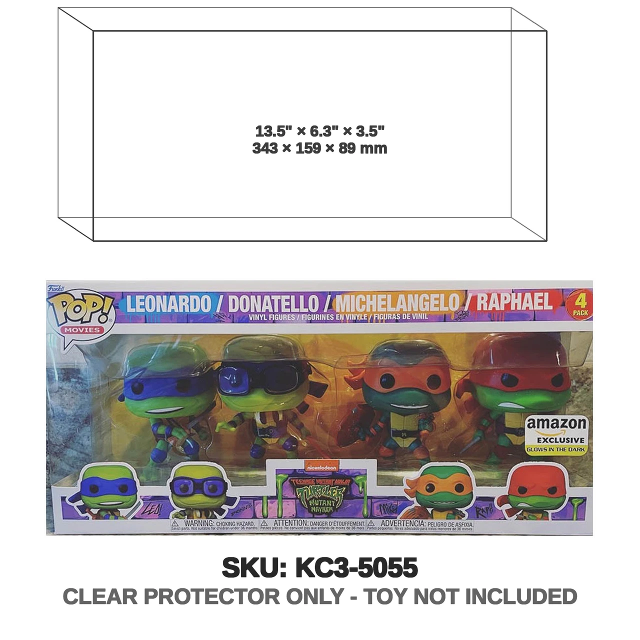 Funko Pop! Teenage Mutant Ninja Turtles 4-Pack Amazon Exclusive