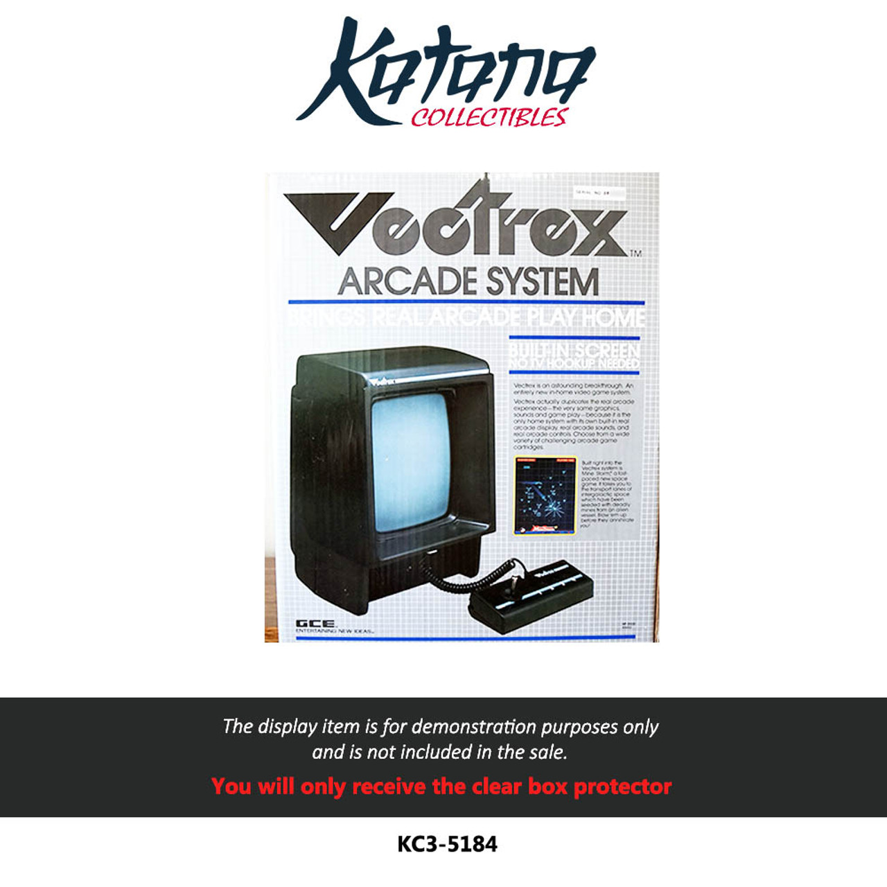 Katana Collectibles Protector For Vectrex Console System Box (1982)