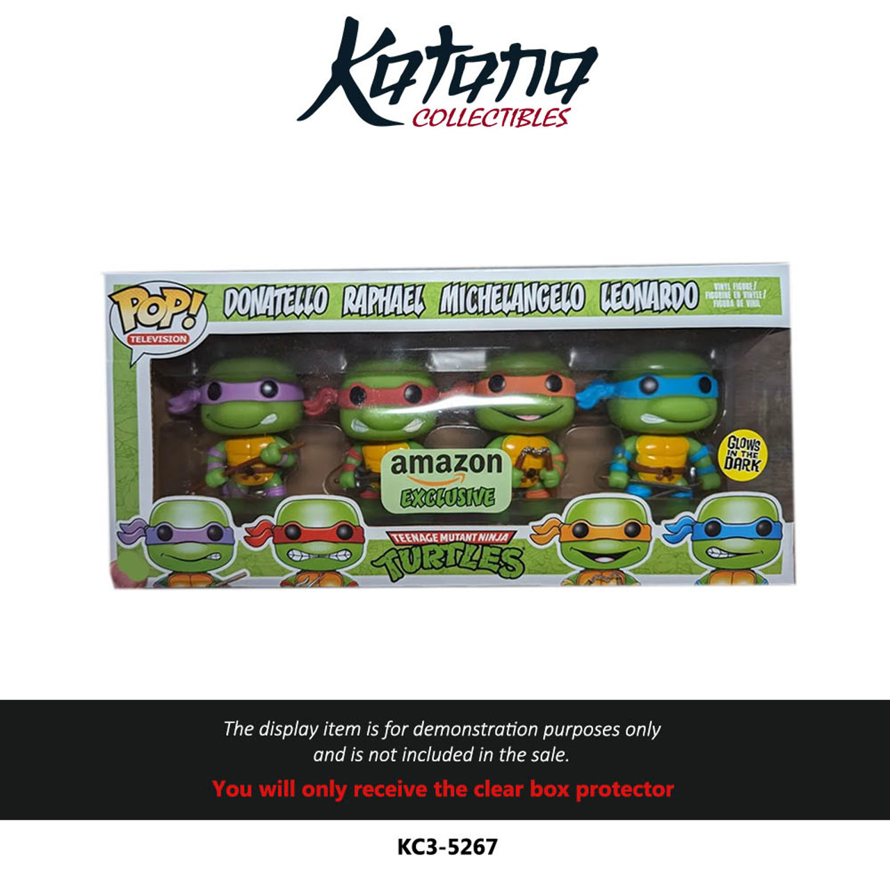 Katana Collectibles Protector For TMNT Funko 4 pack GITD Amazon exclusive