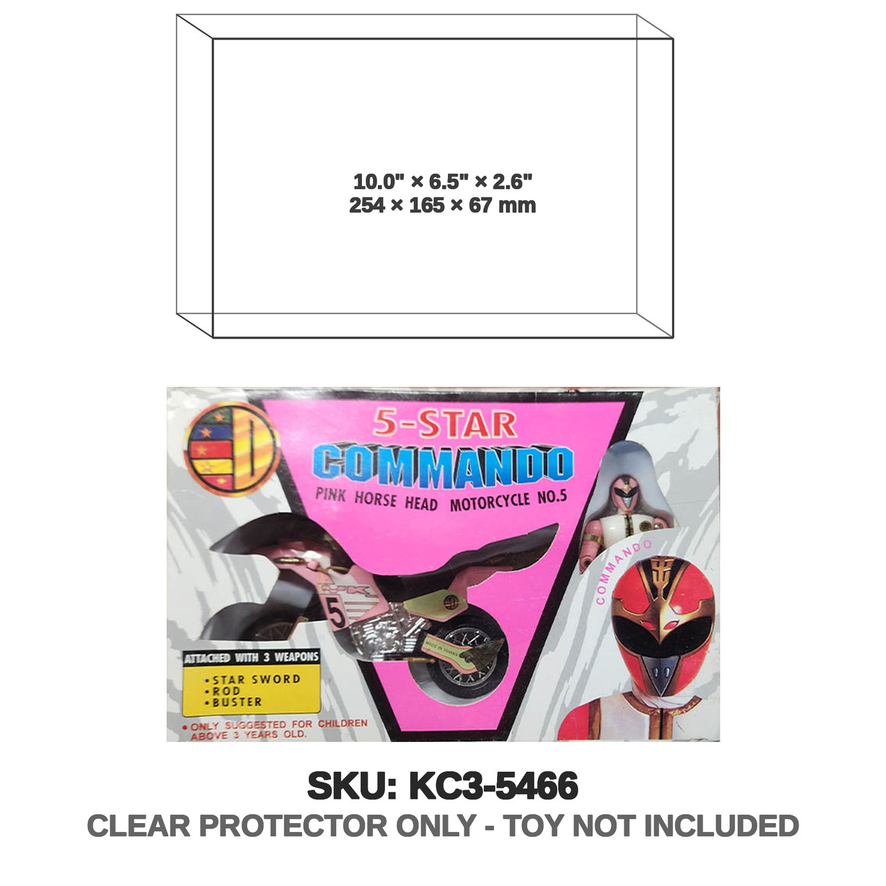 Vintage Pink Power Rangers Dairanger KO 5- Star Commando No.5 Pink Horse