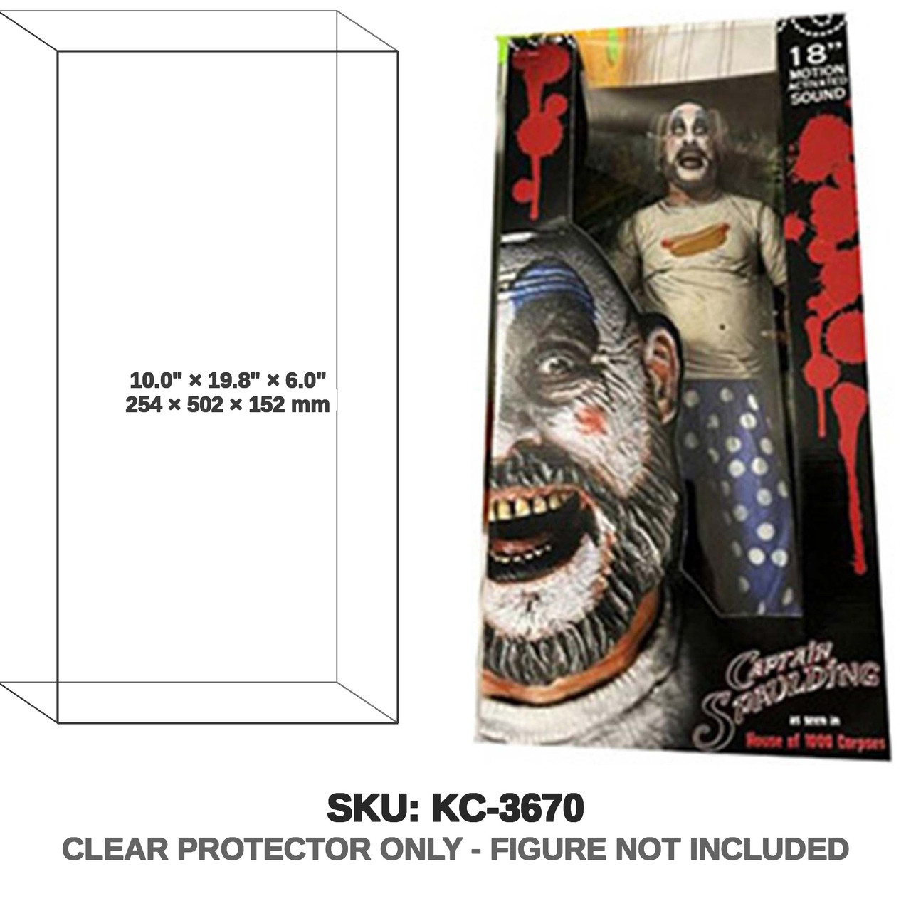 NECA House of 1000 Corpses 18 inch Captain Spaulding Figure