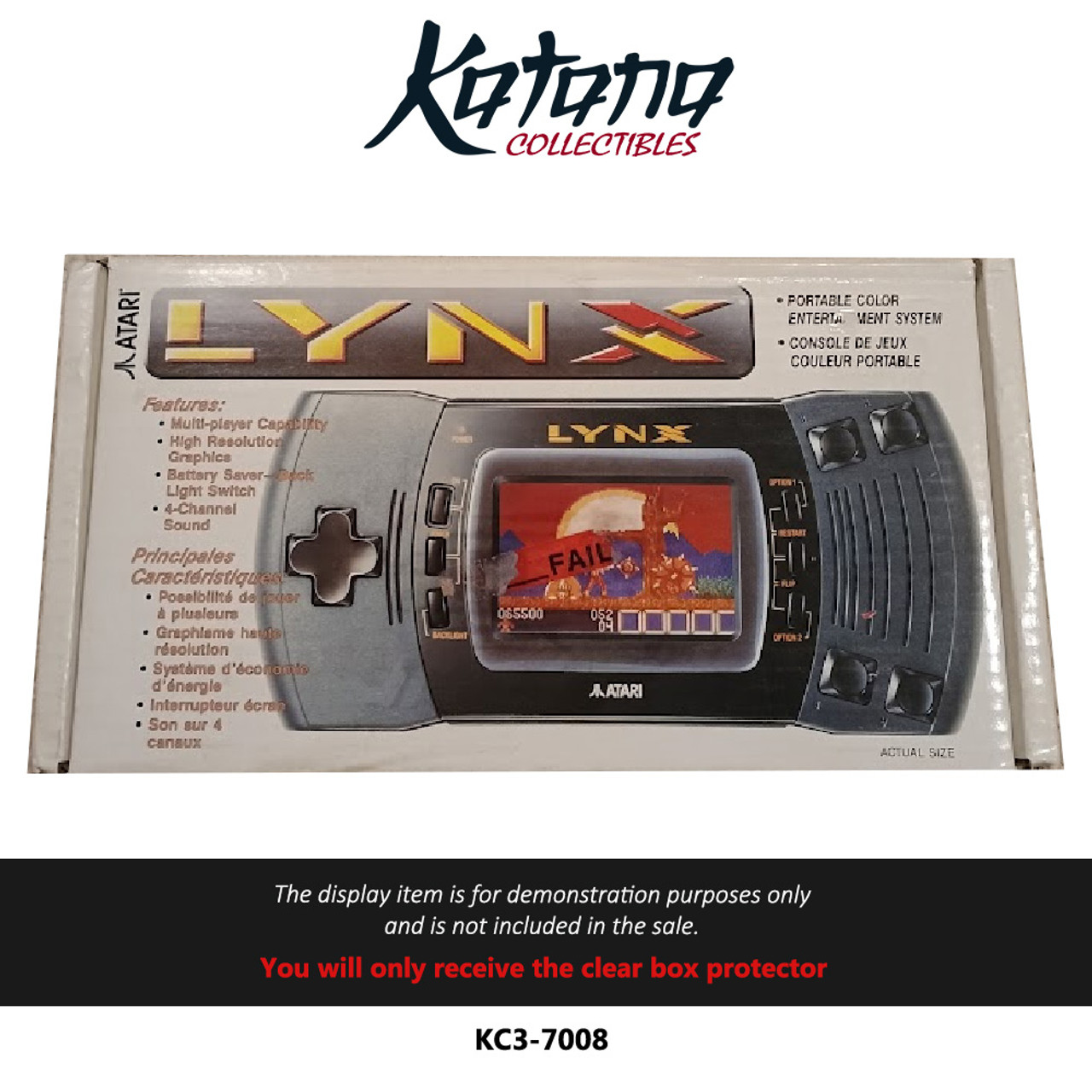 Katana Collectibles Protector For Atari Lynx Console Box Version 2
