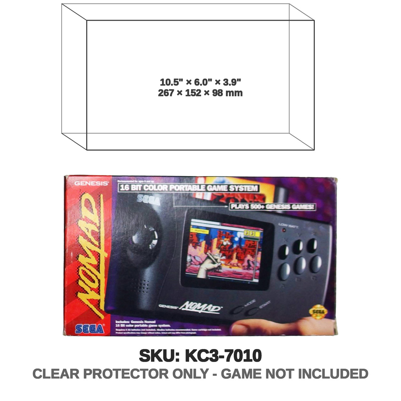 Sega Nomad Box| Type B. Check The Size First 10.5" x 6.125" x 3.875" Sega Nomad Box| Type B. Check The Size First 10.5" x 6.125" x 3.875"