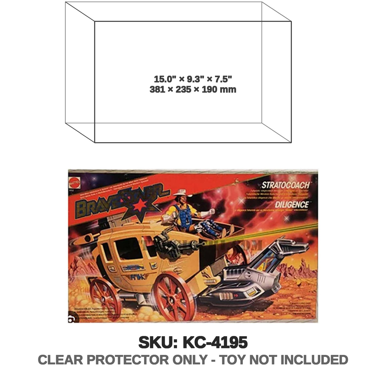 Mattel BraveStarr Stratocoach sealed