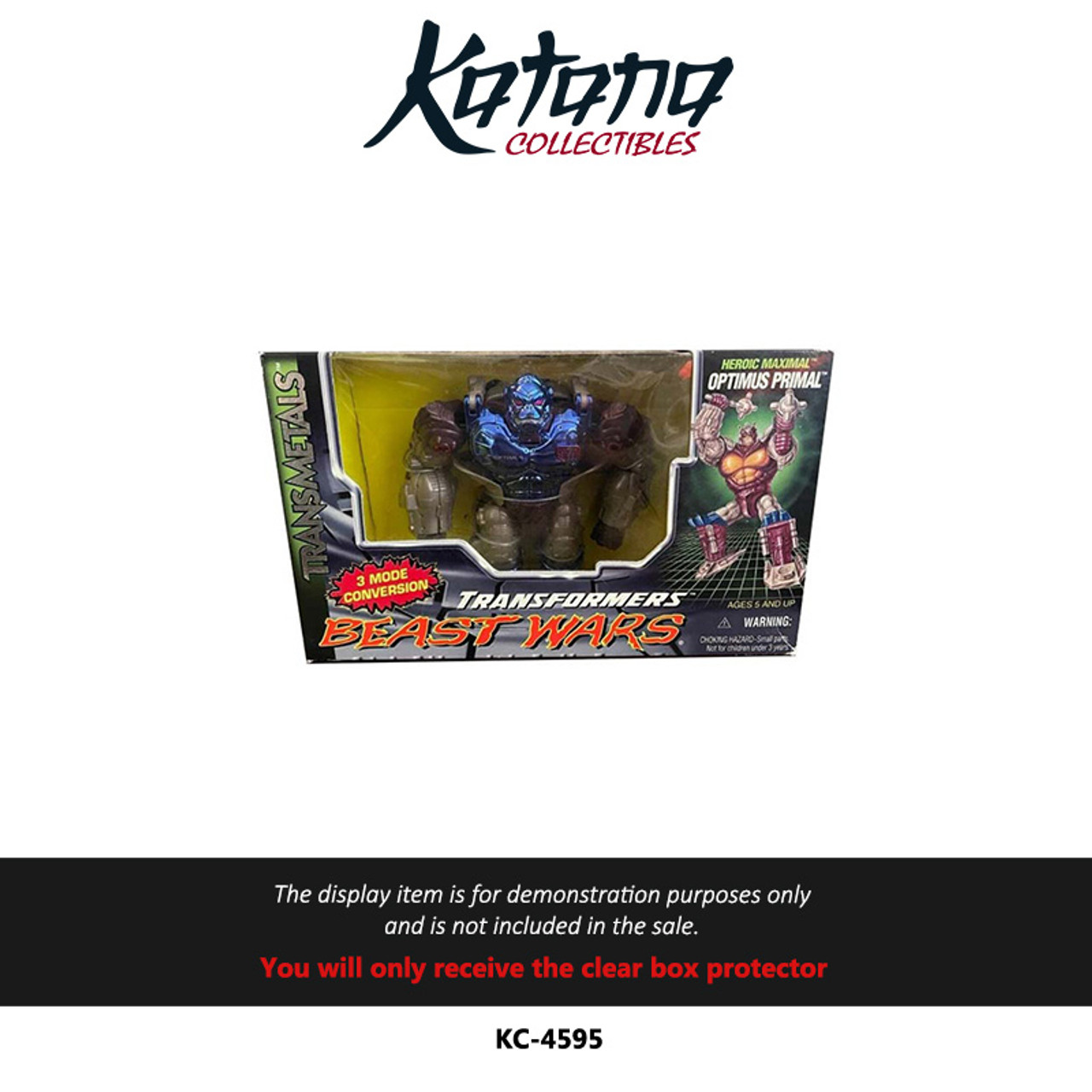 Katana Collectibles Protector For Beast Wars Transmetal Optimus Primal.