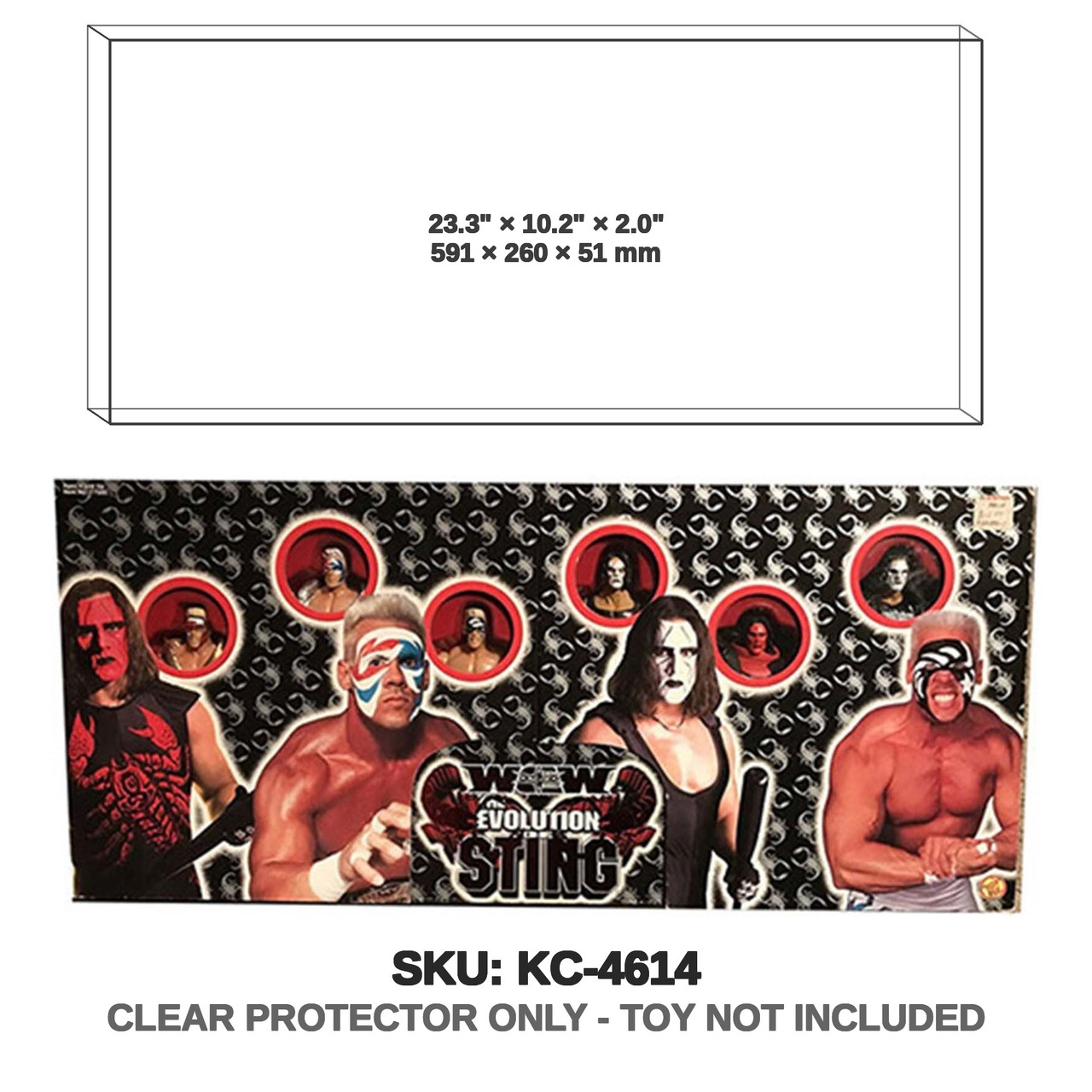 Toy Biz WCW Evolution Of Sting Multipack