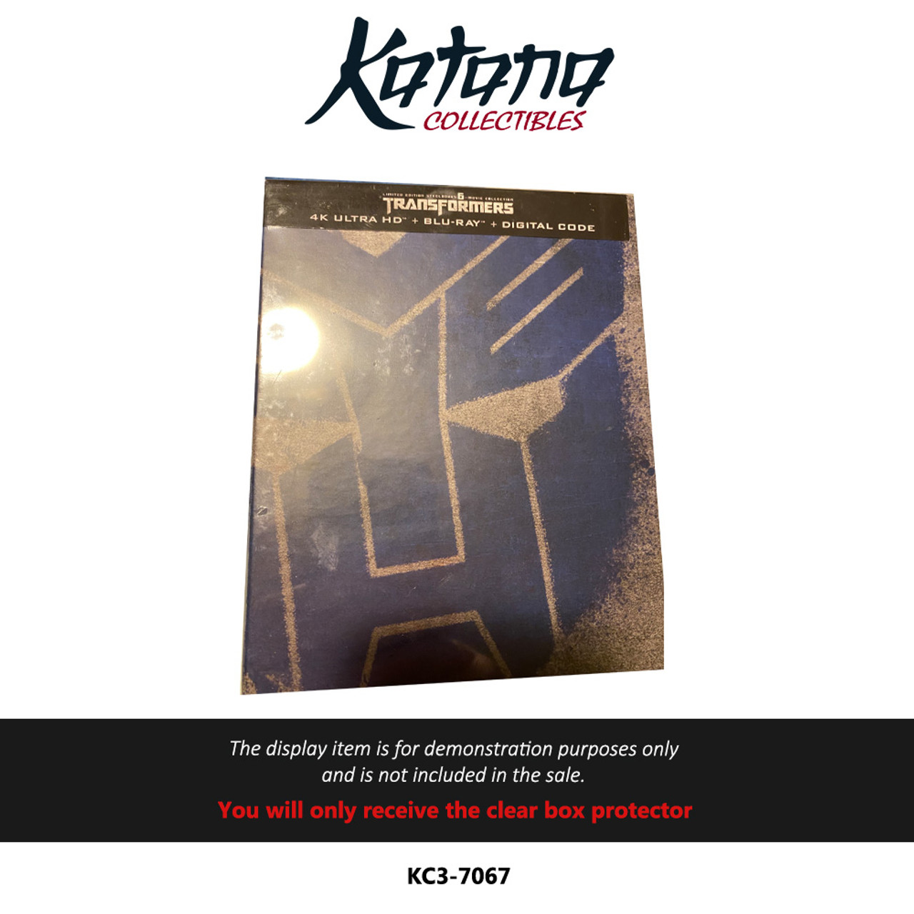 Katana Collectibles Protector For Transformers 6 Movie Steelbook Box