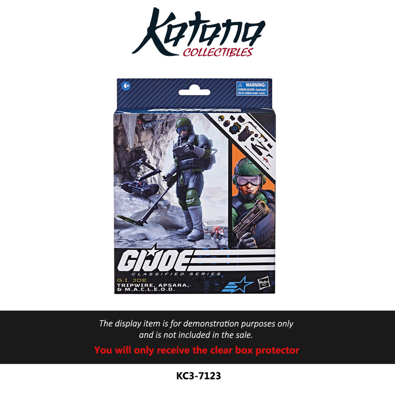 Katana Collectibles Protector For G.I. Joe Classified Series Tripwire, Snow Job, Snow Serpent Figures