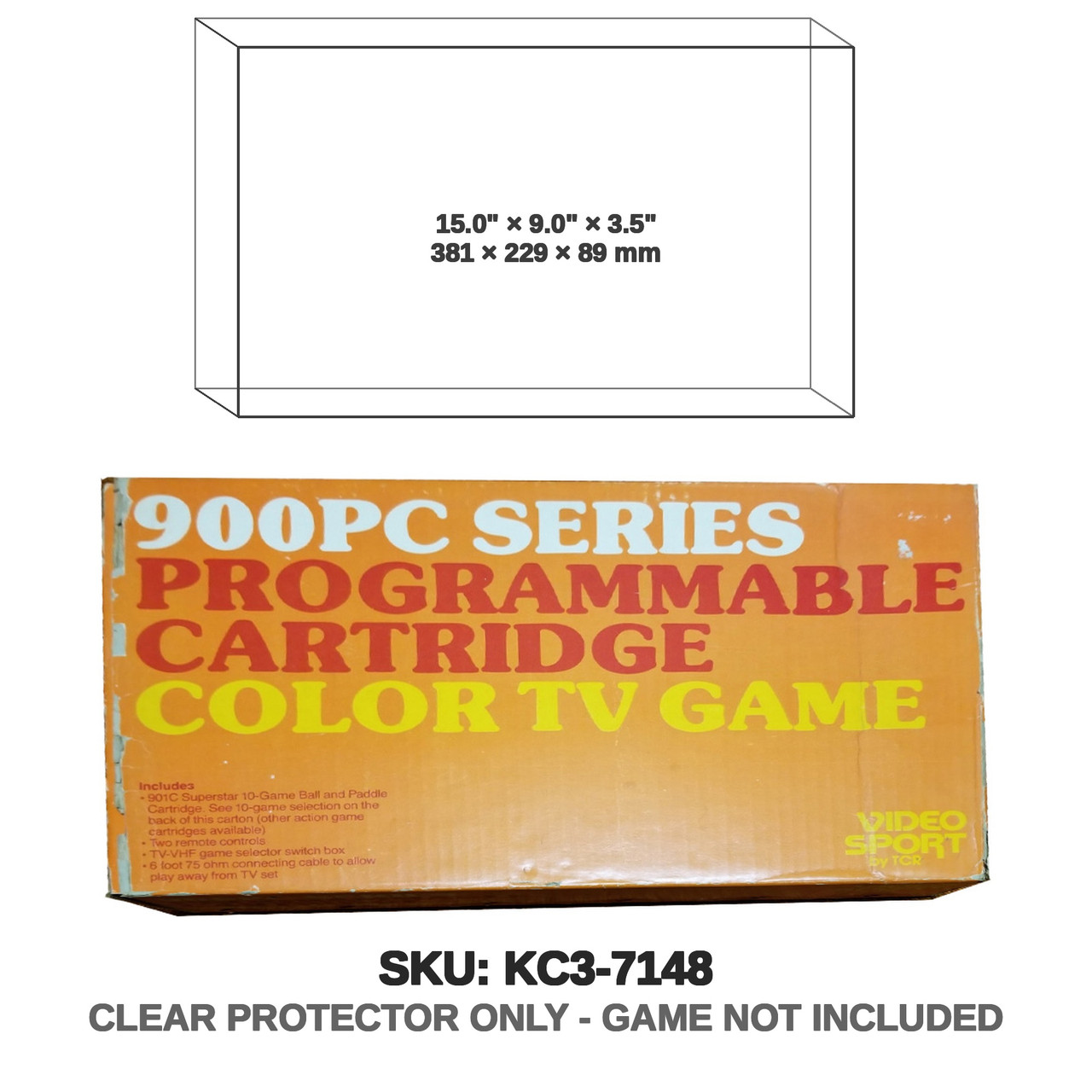TCR Video Sports PC900 Series Color TV Game Console Atari 2600
