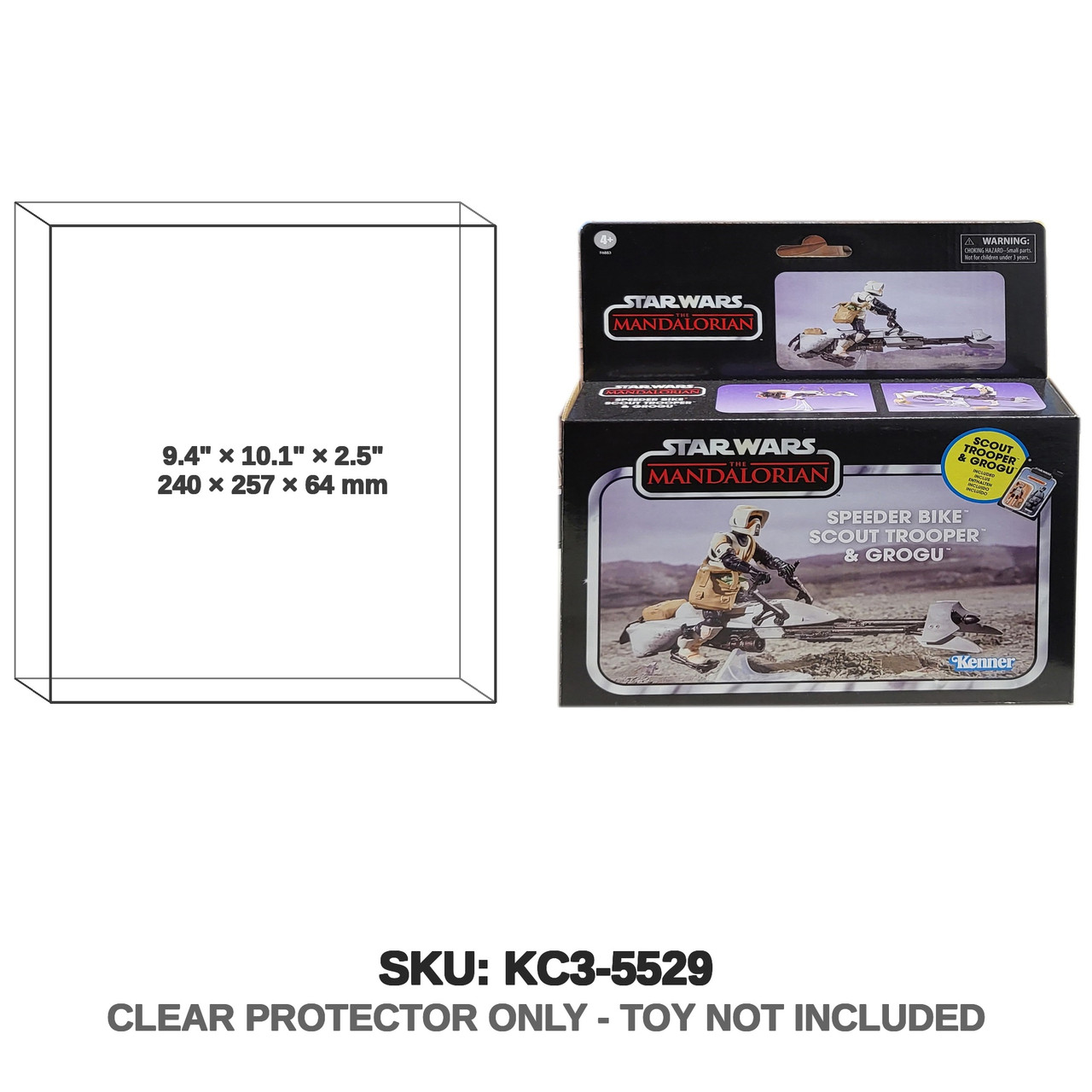 Speeder Bike, Scout Trooper & Grogu Star Wars The Vintage Collection Vehicle