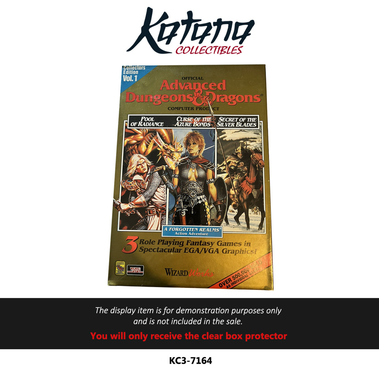 Katana Collectibles Protector For Wizard Works AD&D Collector's Edition Vol 1 Forgotten Realms