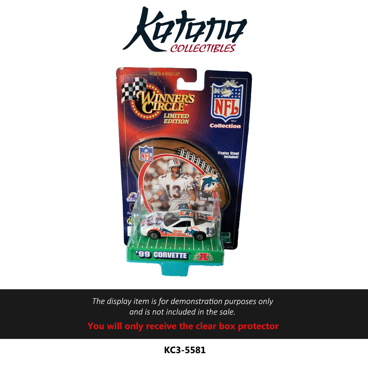 Katana Collectibles Protector For 1999 Hasbro Winners Circle Dan Marino Limited Edition '99 Corvette