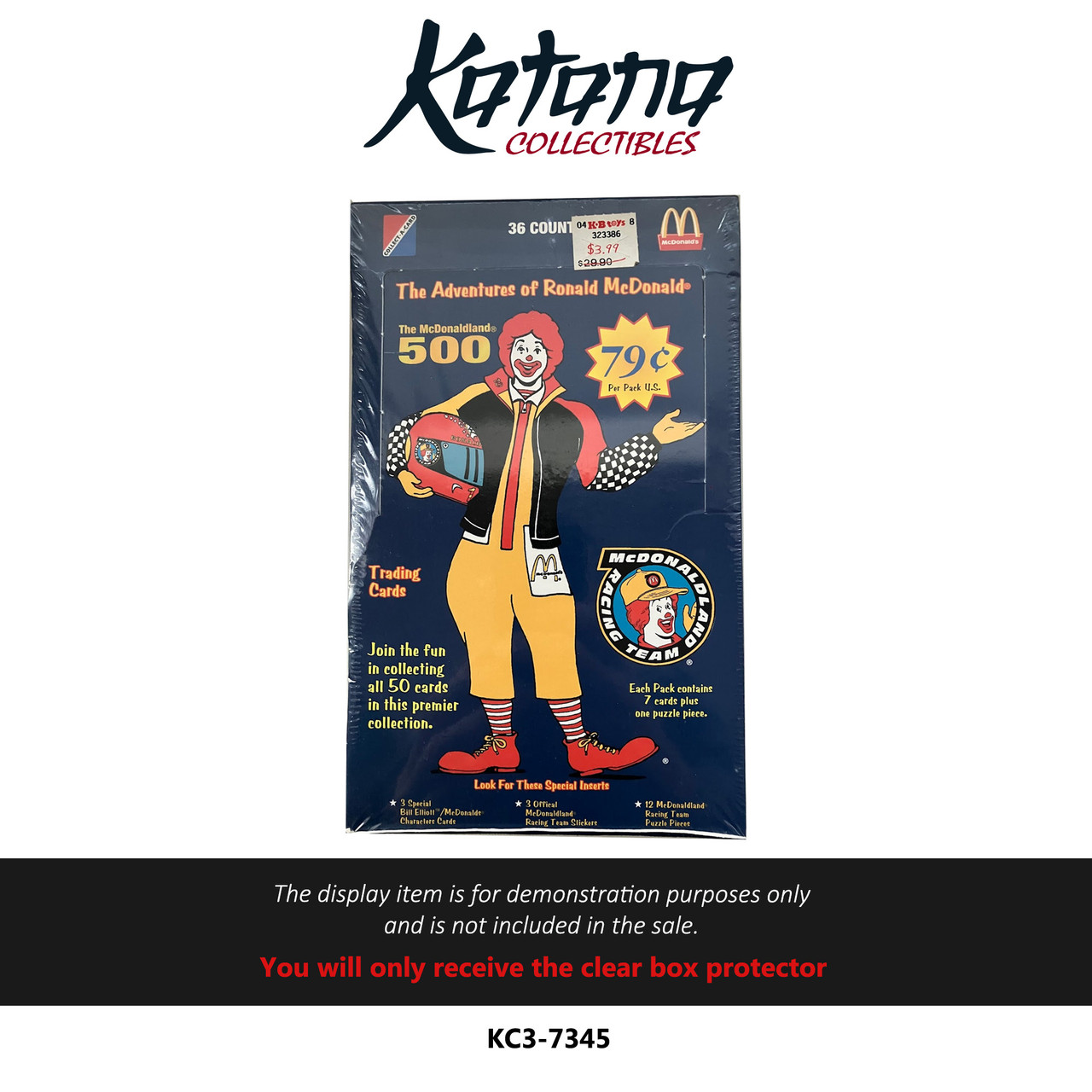 Katana Collectibles Protector For The Adventures Of Ronald Mcdonald Trading Card Case