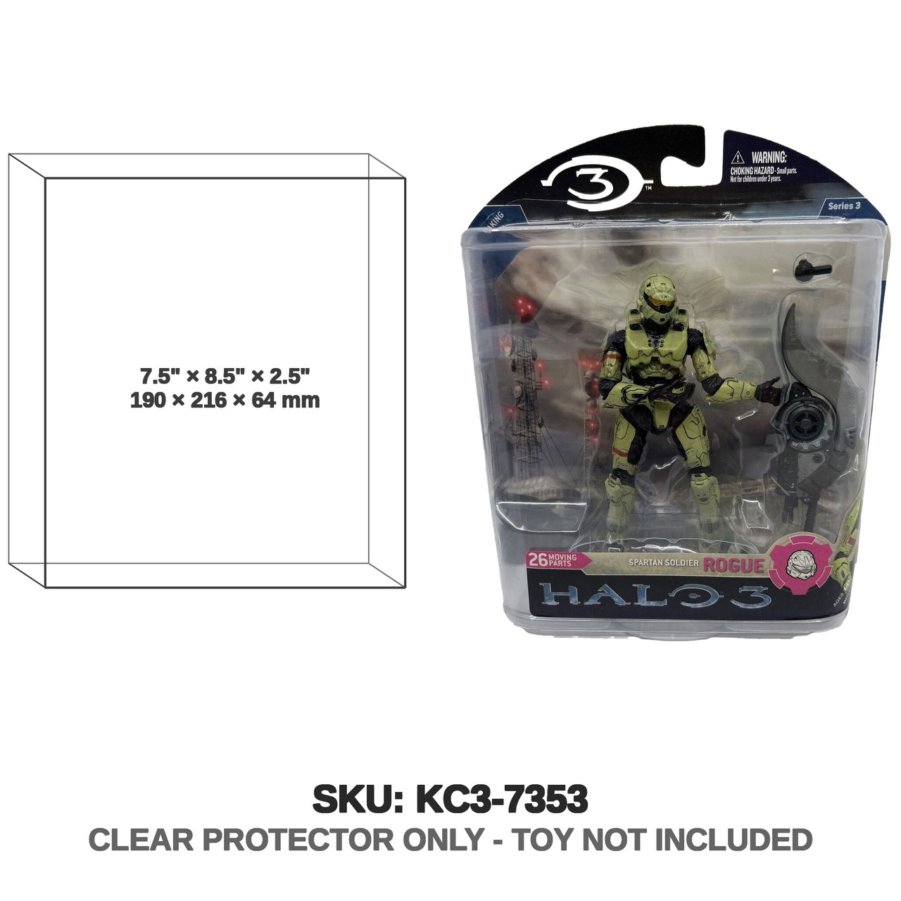 McFarlane Halo 3 Spartan Soldier Rogue 2008 Olive