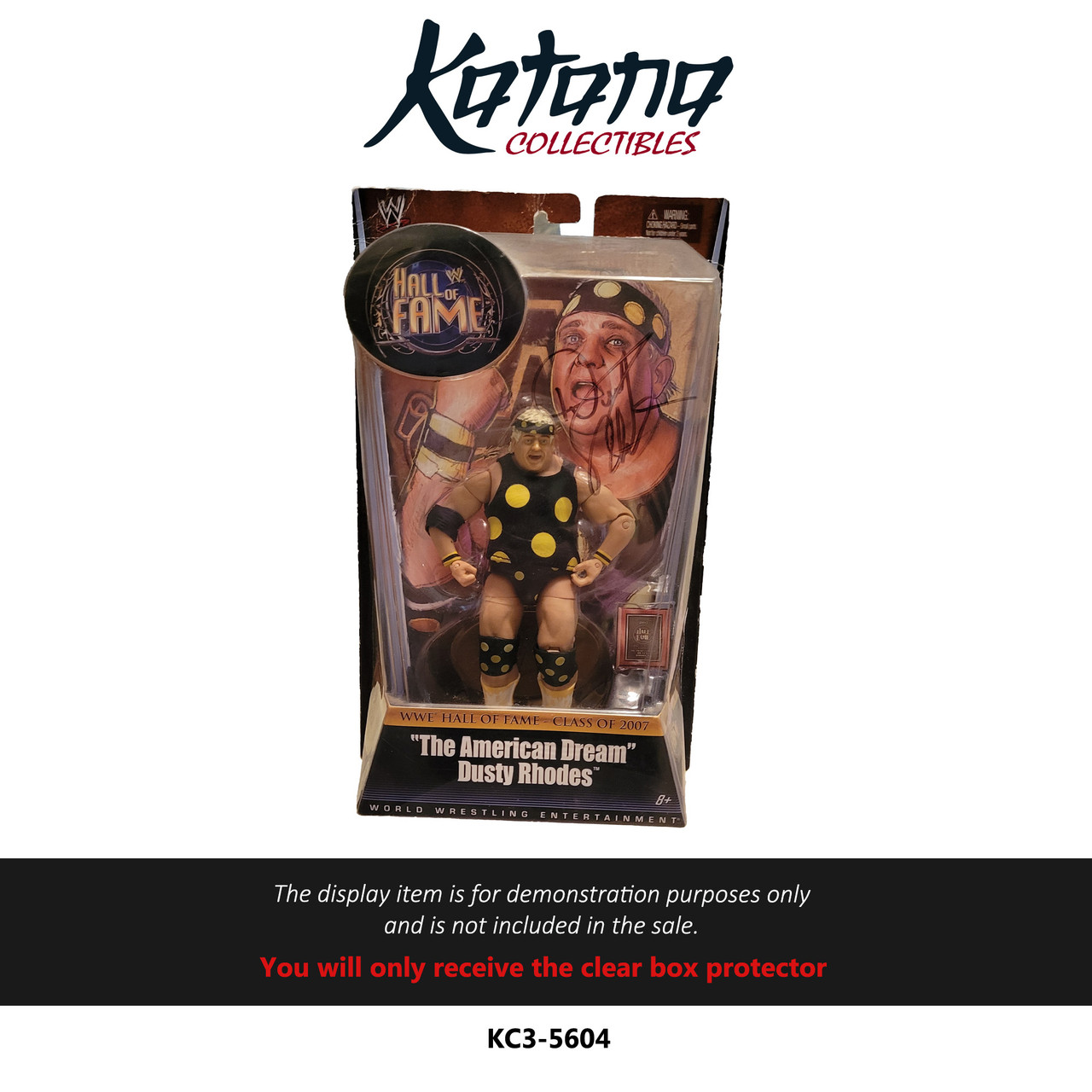Katana Collectibles Protector For 2010 WWE Mattel Elite Collection Legends Hall Of Fame "American Dream" Dusty Rhodes