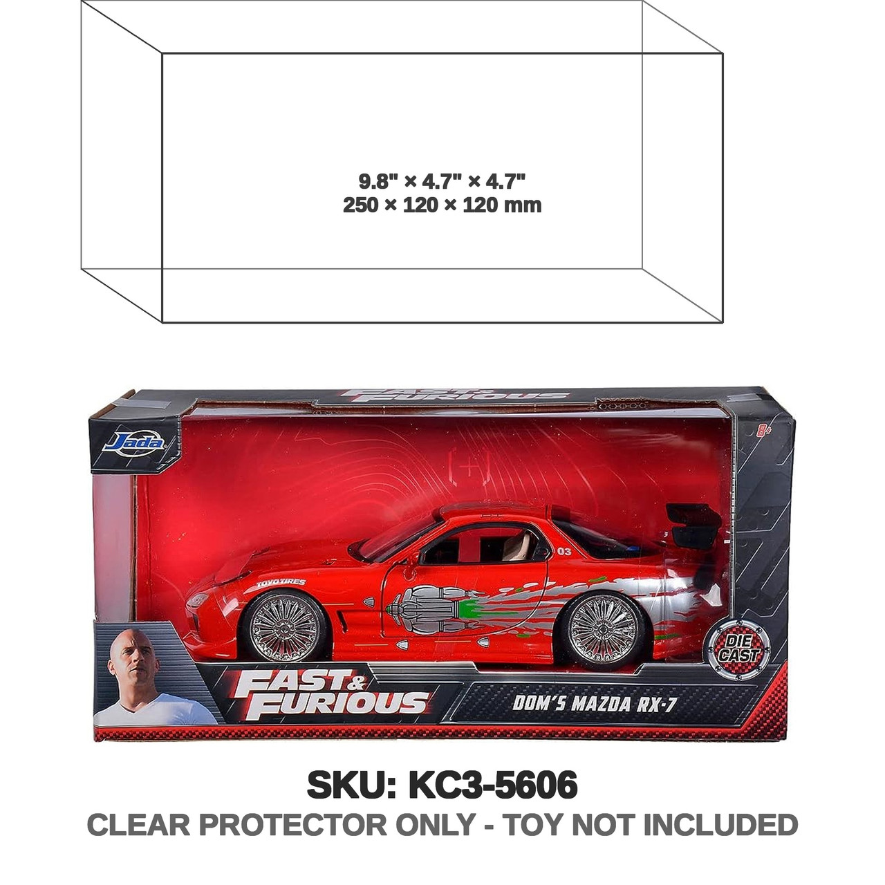 Dom's Mazda RX-7 Fast & Furious Diecast
