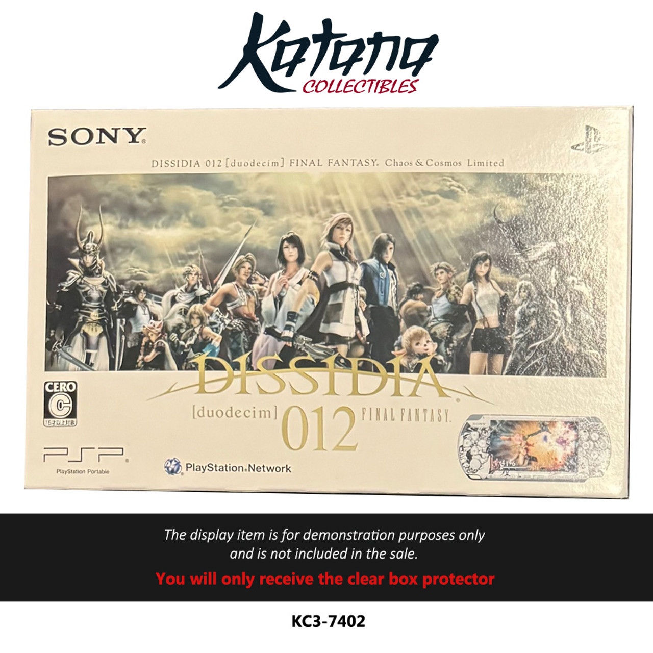 Katana Collectibles Protector For Sony Final Fantasy Dissidia 012 PSP 3000 Console