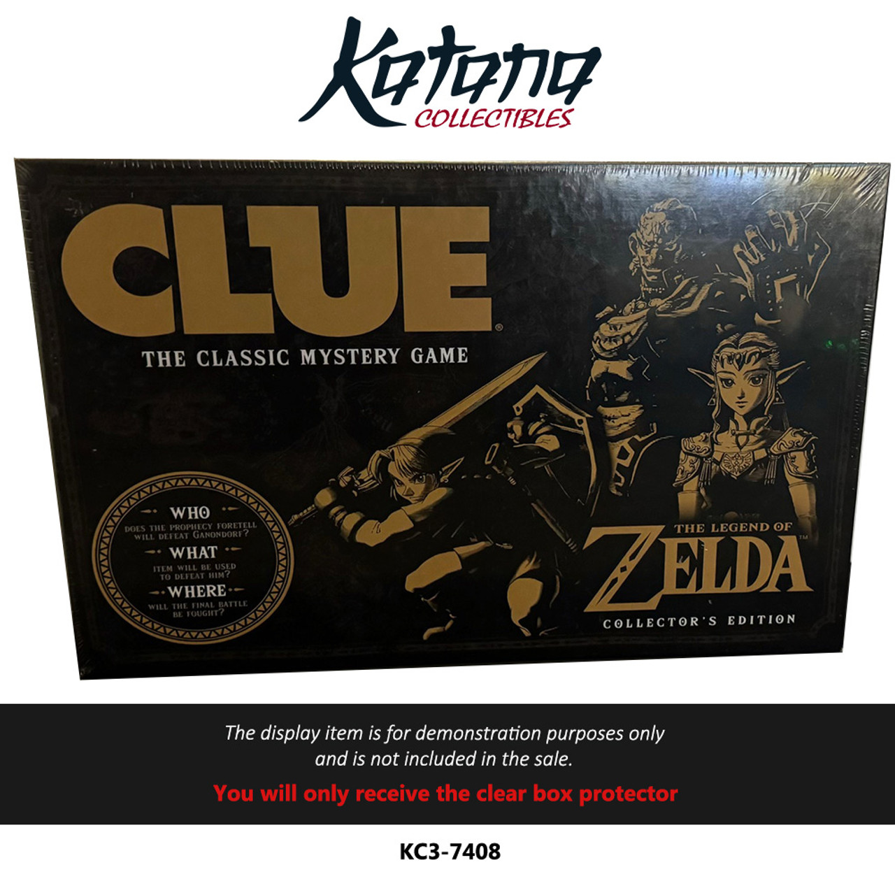 Katana Collectibles Protector For Hasbro Usaopoly Clue The Legend Of Zelda Collector'S Edition Board Game