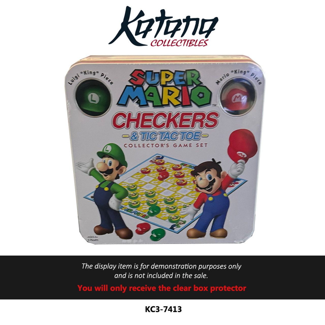 Katana Collectibles Protector For Usaopoly Super Mario Checkers And Tic Tac Toe Collector'S Game Set