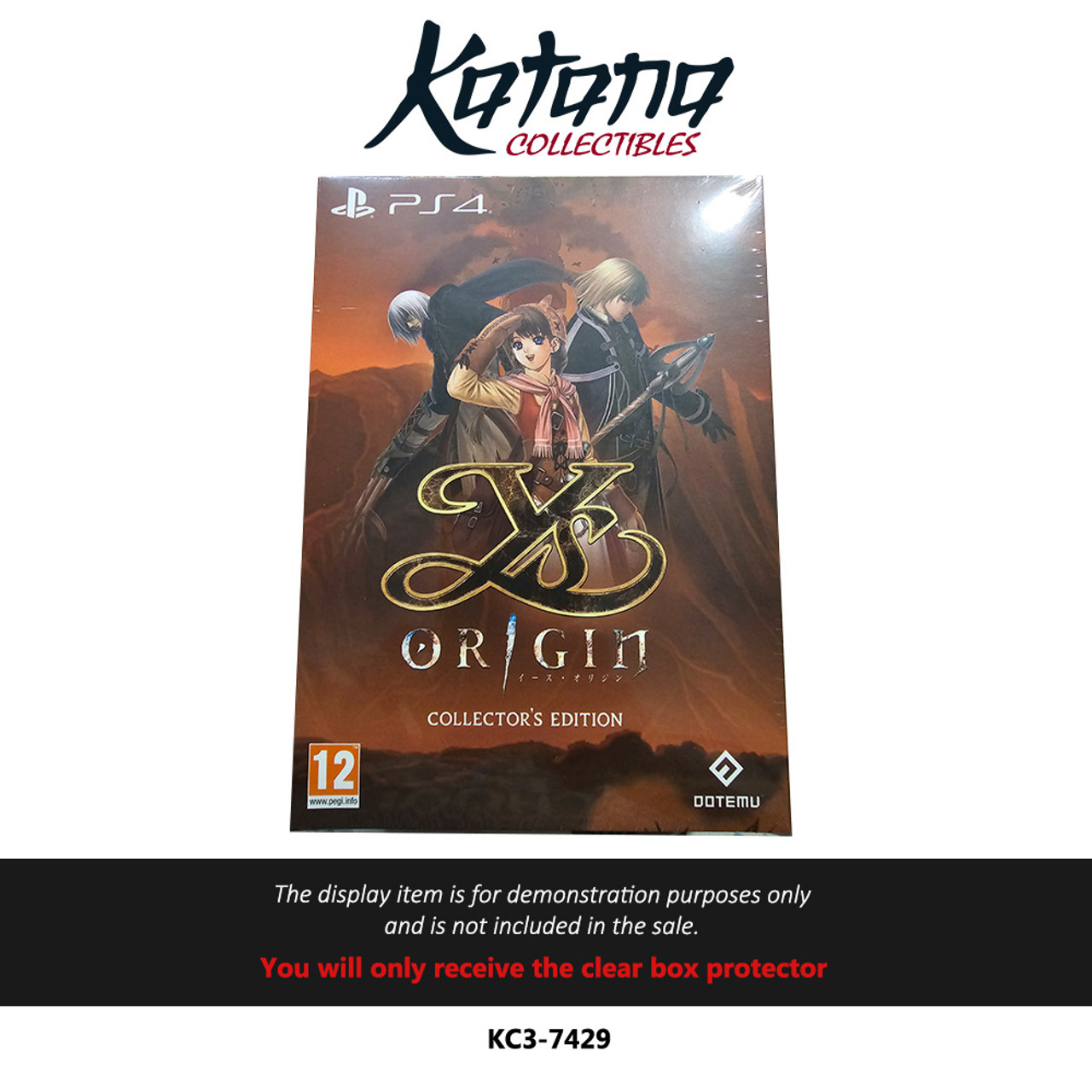 Katana Collectibles Protector For Ys Origin Collector'S Edition For PS4