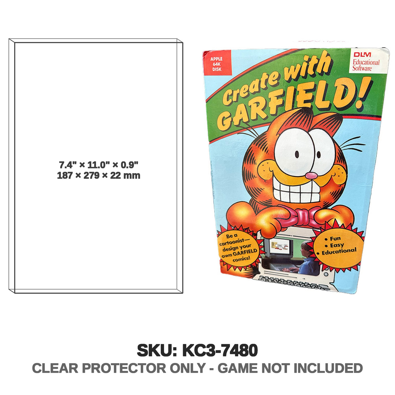 Sierra Create With Garfield Apple II Software