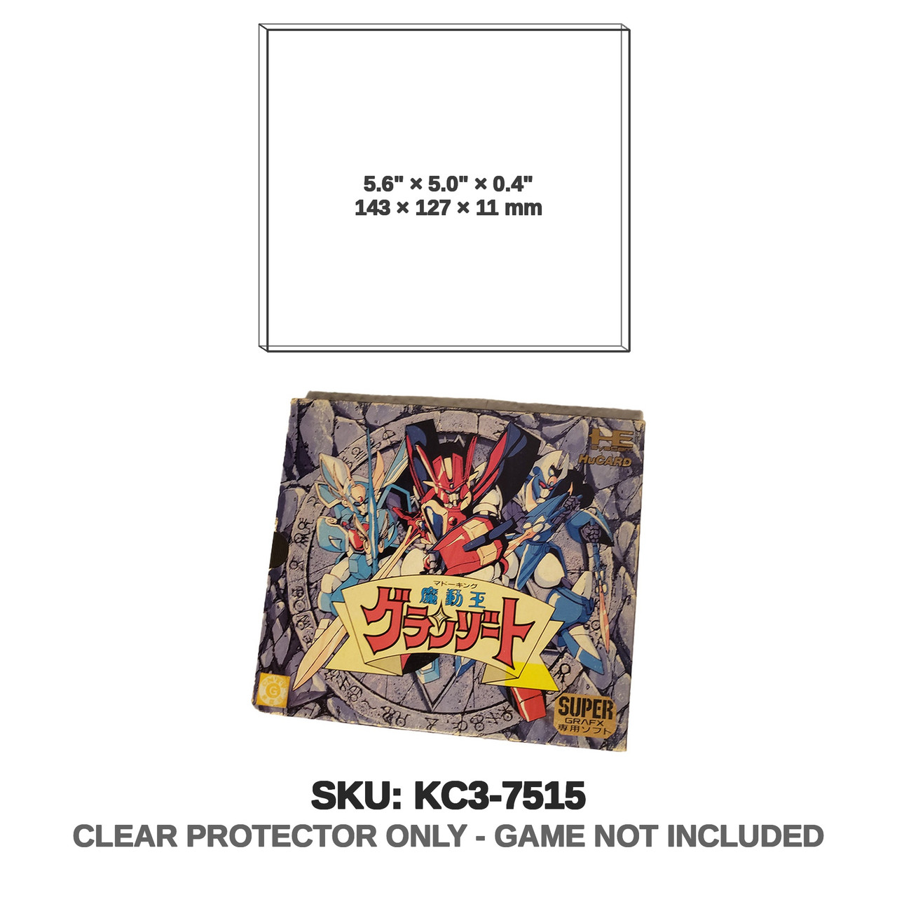 NEC PC Engine SuperGrafx Game Case