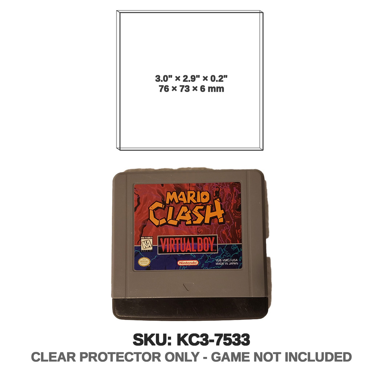 Nintendo Virtual Boy Game Cart