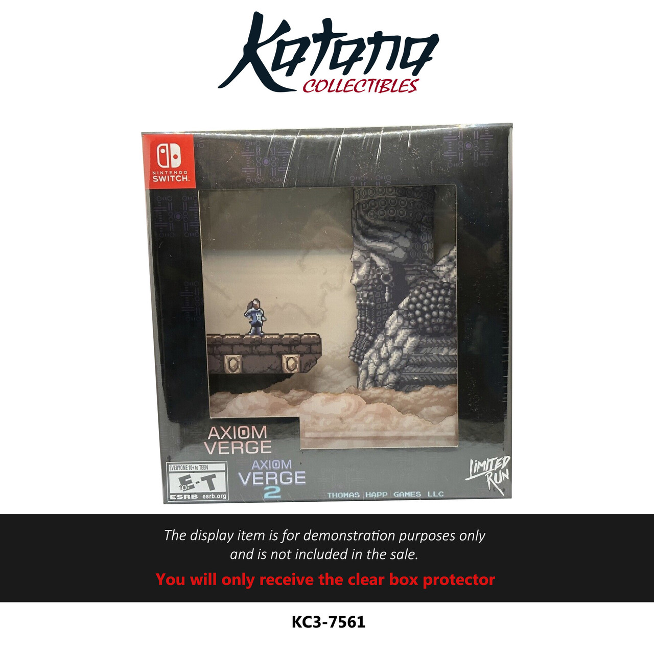 Katana Collectibles Protector For Axiom Verge 1 and 2 Collector's Edition for Nintendo Switch by Limited Run