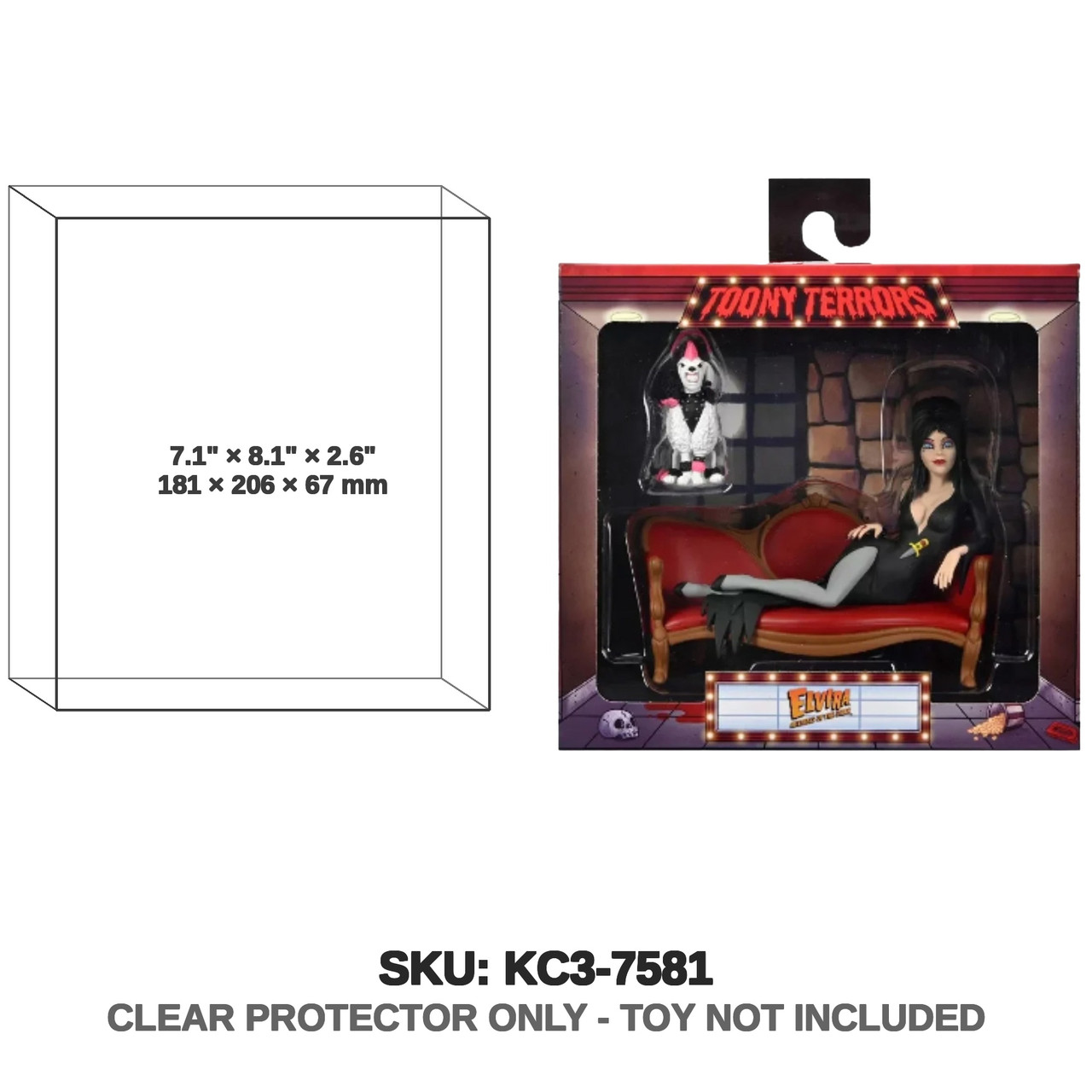 Elvira and Gonk Toony Terrors Oversize Box Figure Set