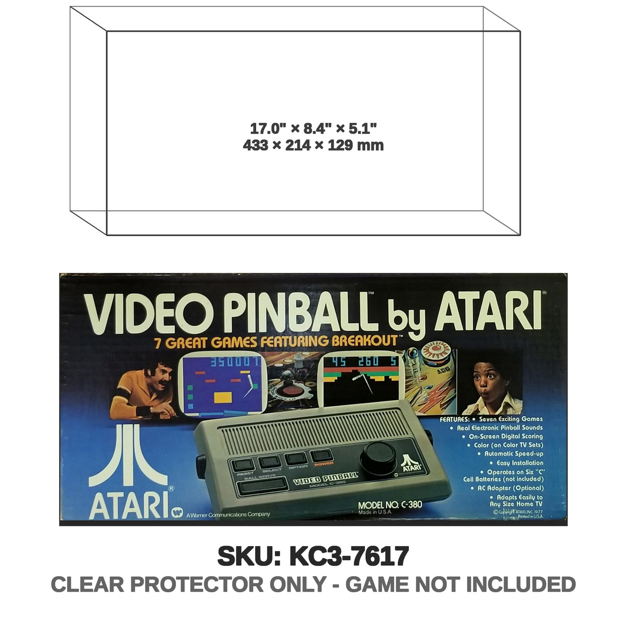  	Atari Video Pinball & Sears Tele-games Pinball Breakaway - Console Box