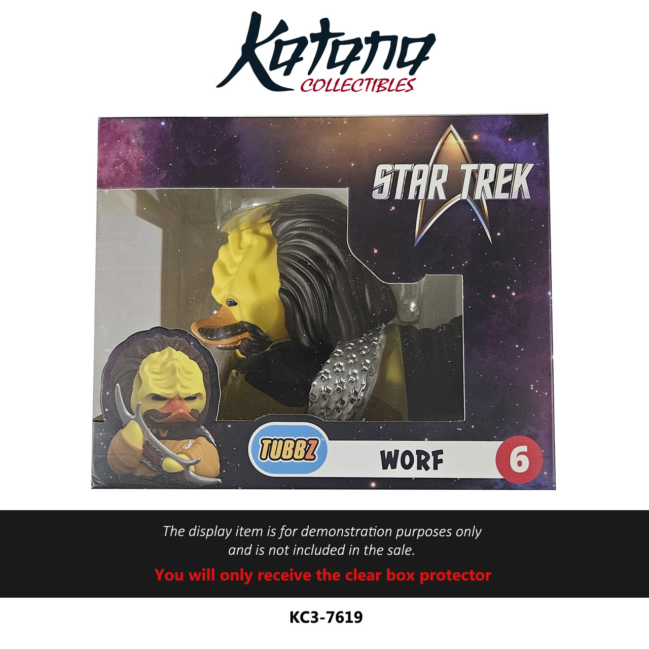 Katana Collectibles Protector For 2023 Tubbz Star Trek Boxed Edition Worf