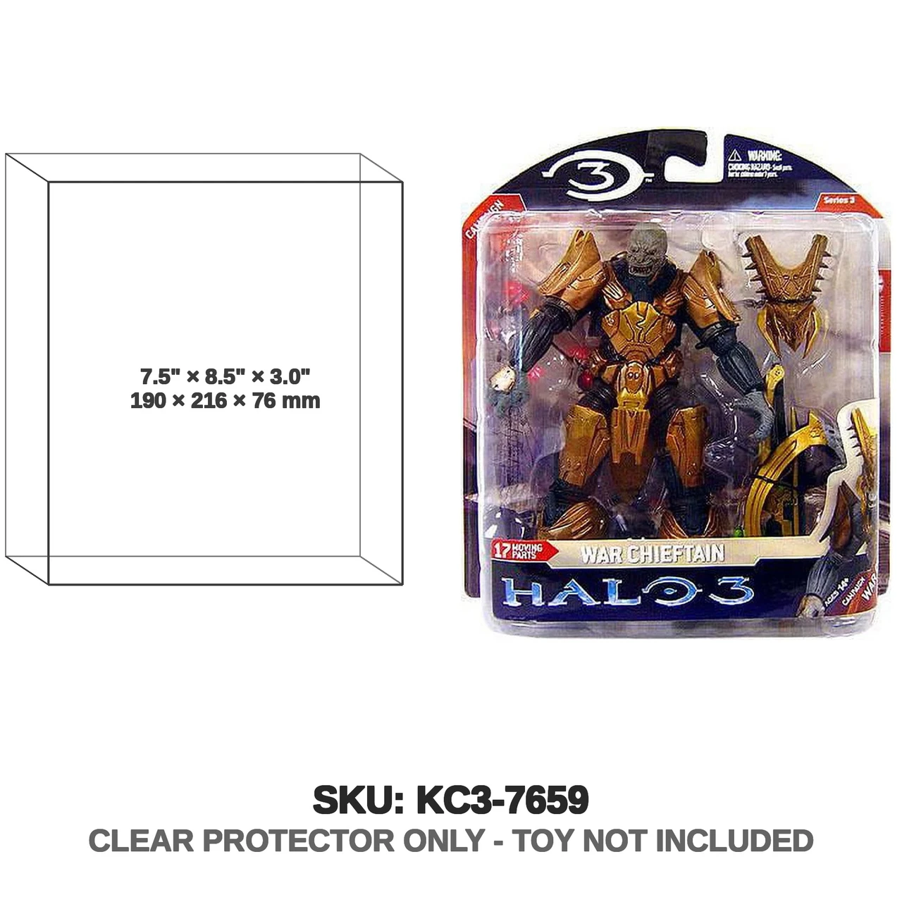 Brute War Chieftain Halo 3 Series 3 Figure