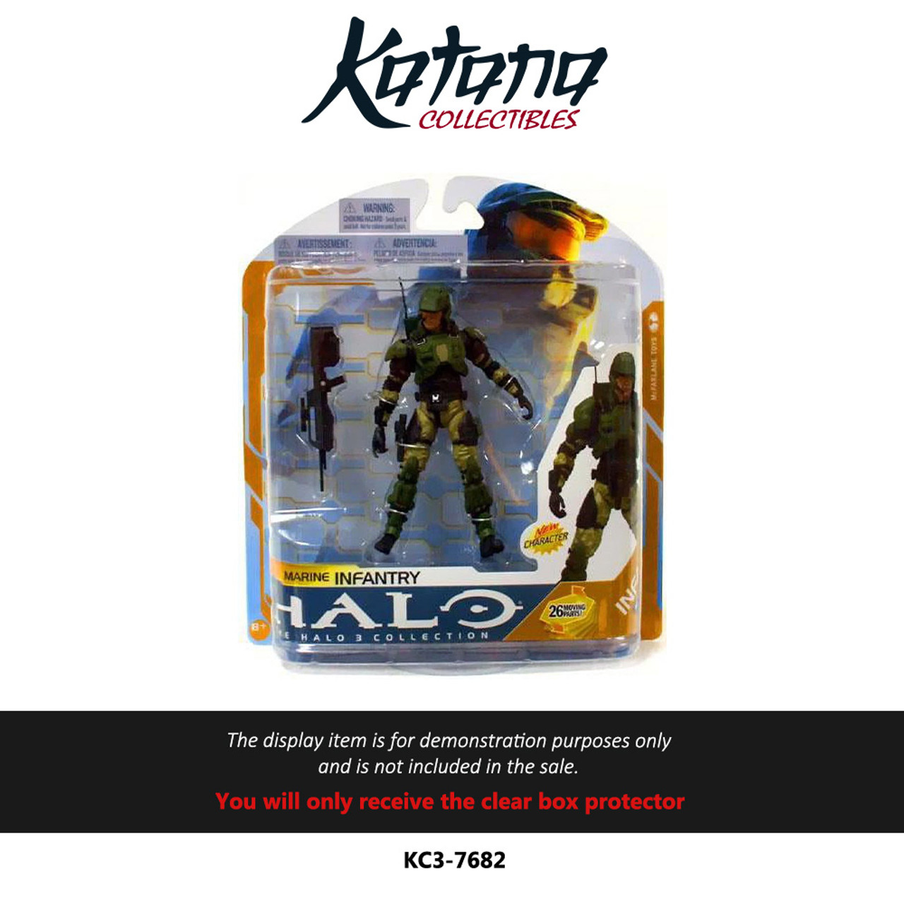 Katana Collectibles Protector For McFarlane Toys Halo 3 Series 8 Marine Infantry Action Figure