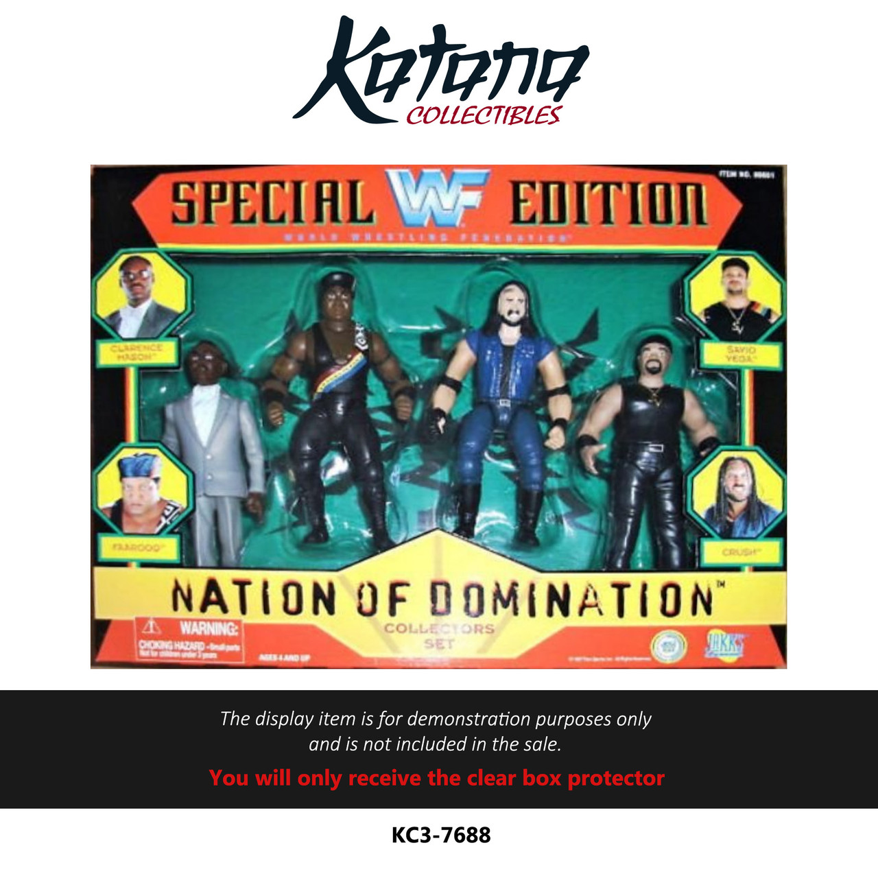 Katana Collectibles Protector For 1997 WWF Jakks Pacific Special Edition Nation of Domination Box Set