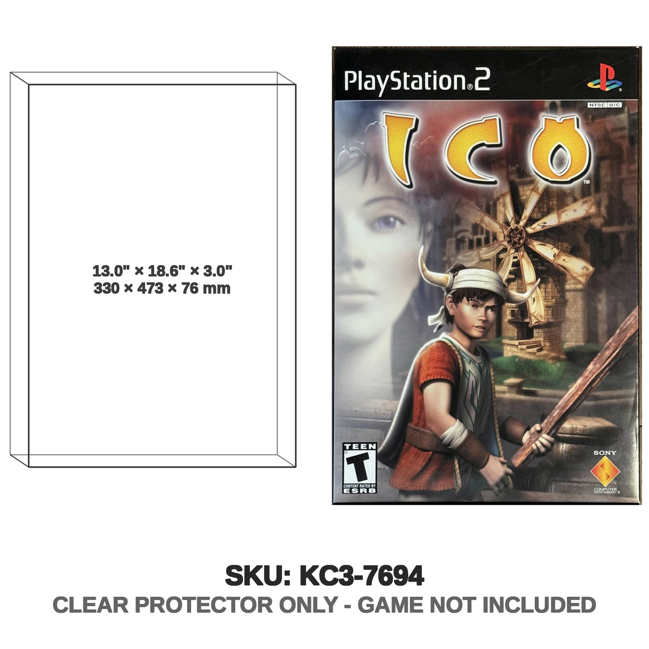 Protector For Sony Ico PS2 Oversized Promo Store Display | Katana