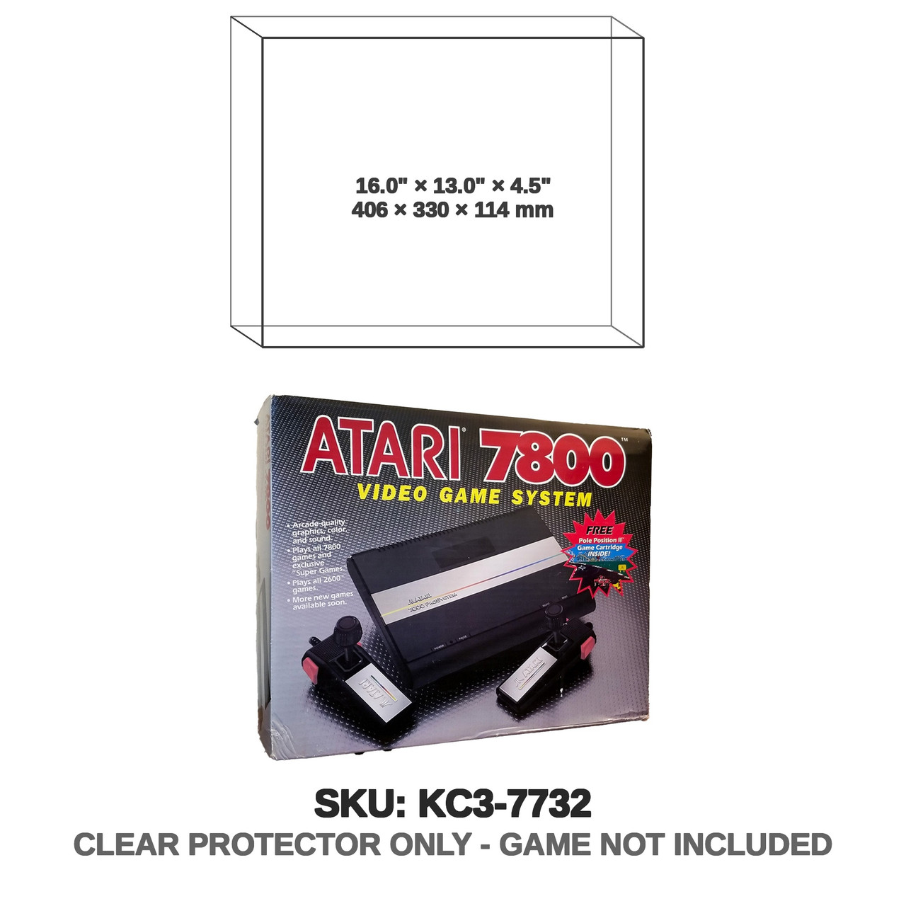 Atari 7800 Video Game System Console 1986