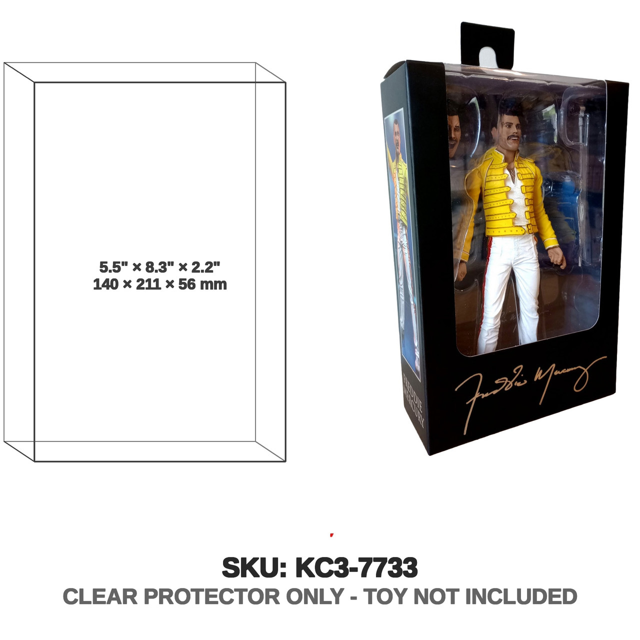 NECA Queen Freddie Mercury The Magic Tour '86 7-inch scale action figure - ReRun 2023