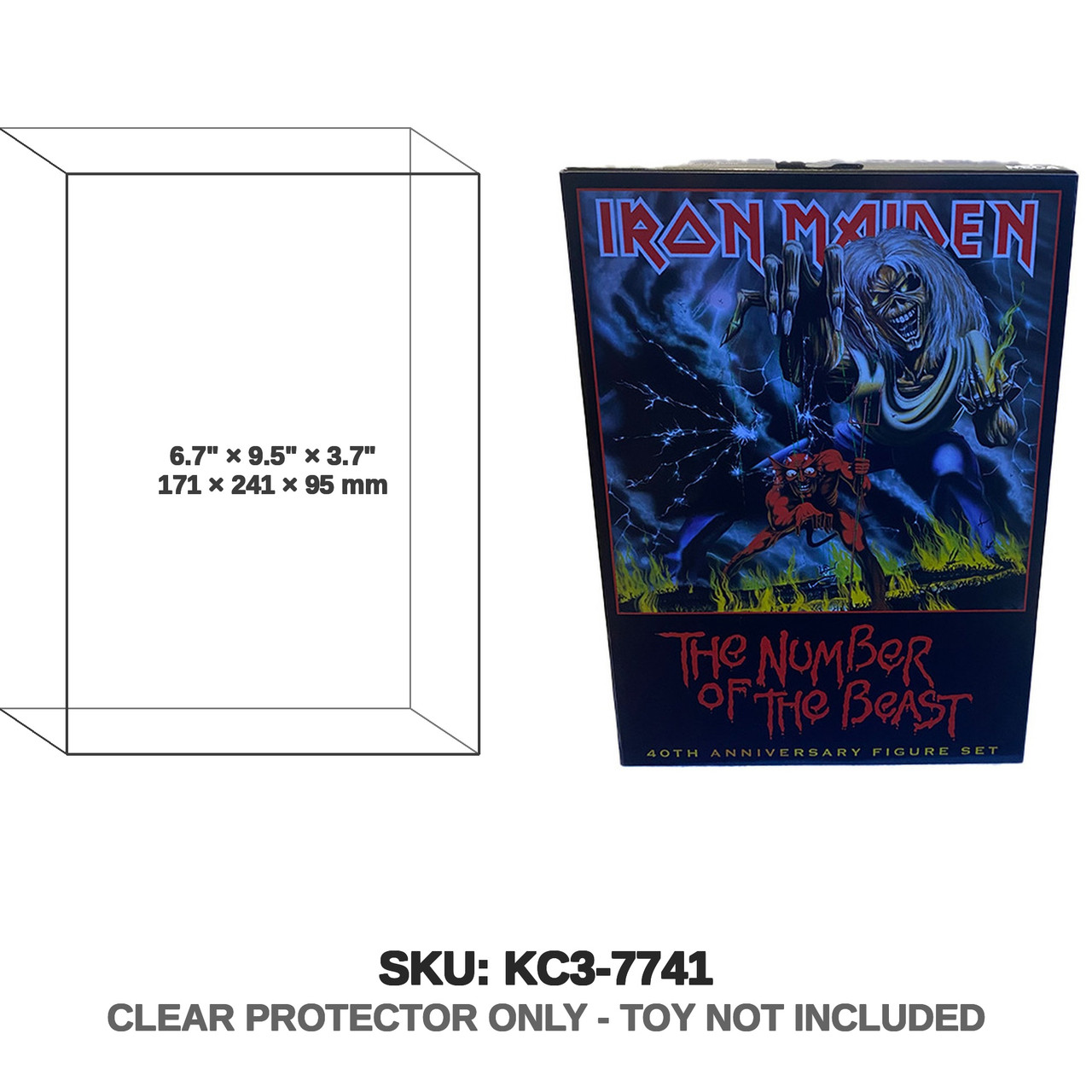 NECA Iron Maiden 7" Scale Action Figure Set Ultimate Number of the Beast (40th Anniversary)