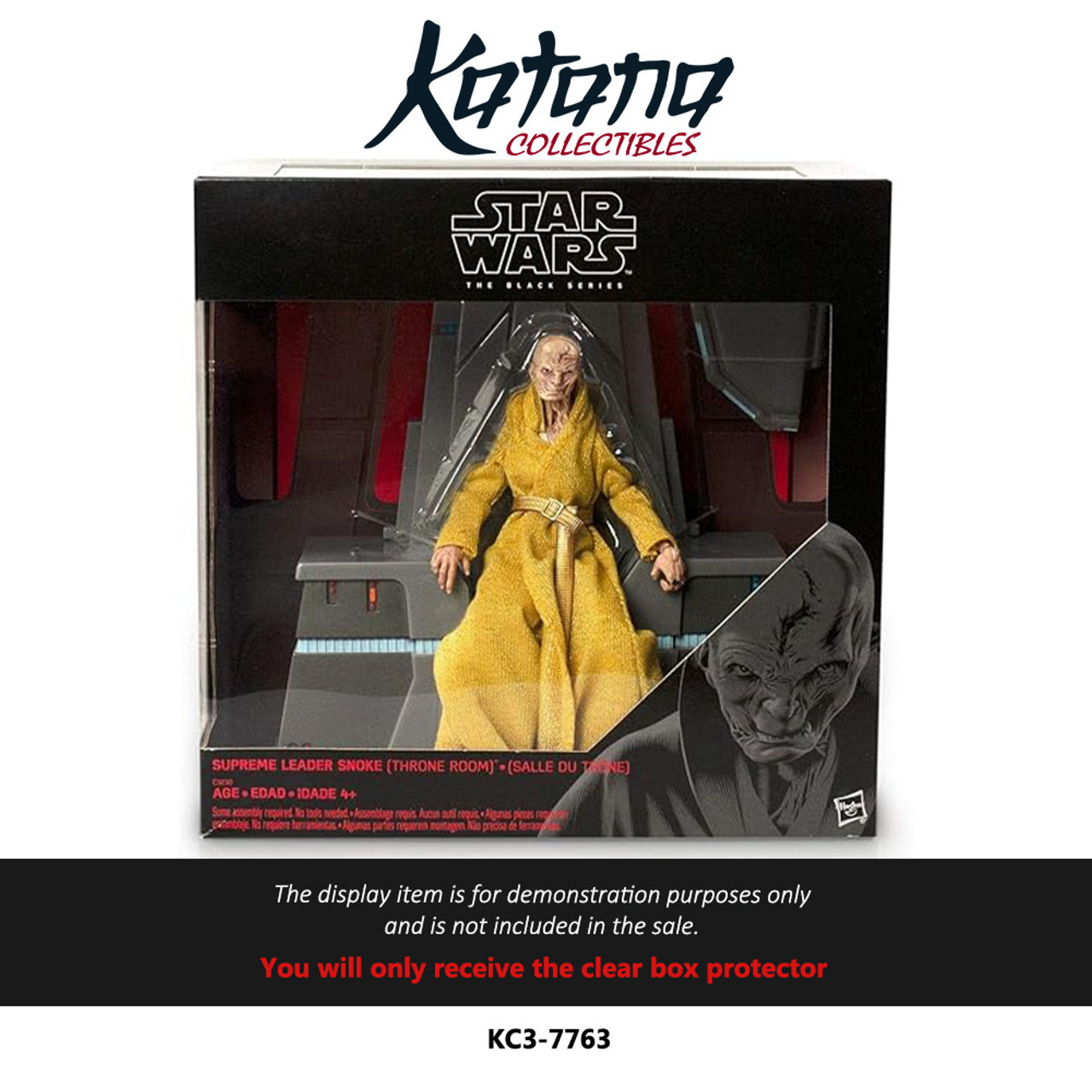 Katana Collectibles Protector For Star Wars The Black Series Supreme Leader Snoke In Throne Room