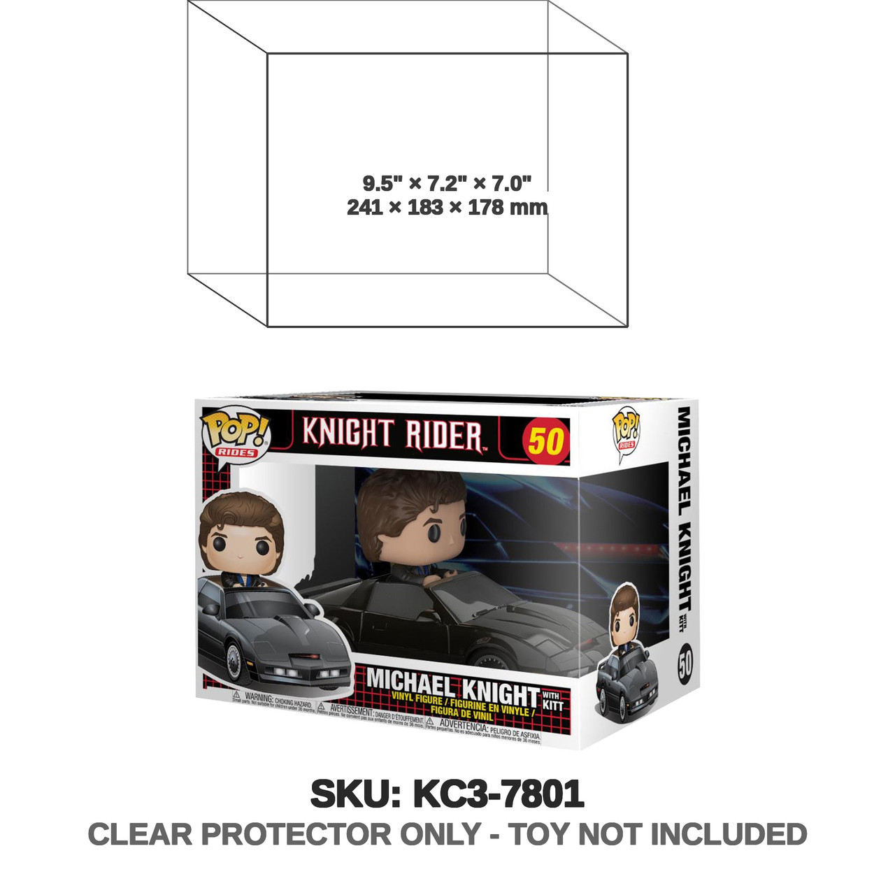Funko Pop! Rides Knight Rider Michael Knight with K.I.T.T.