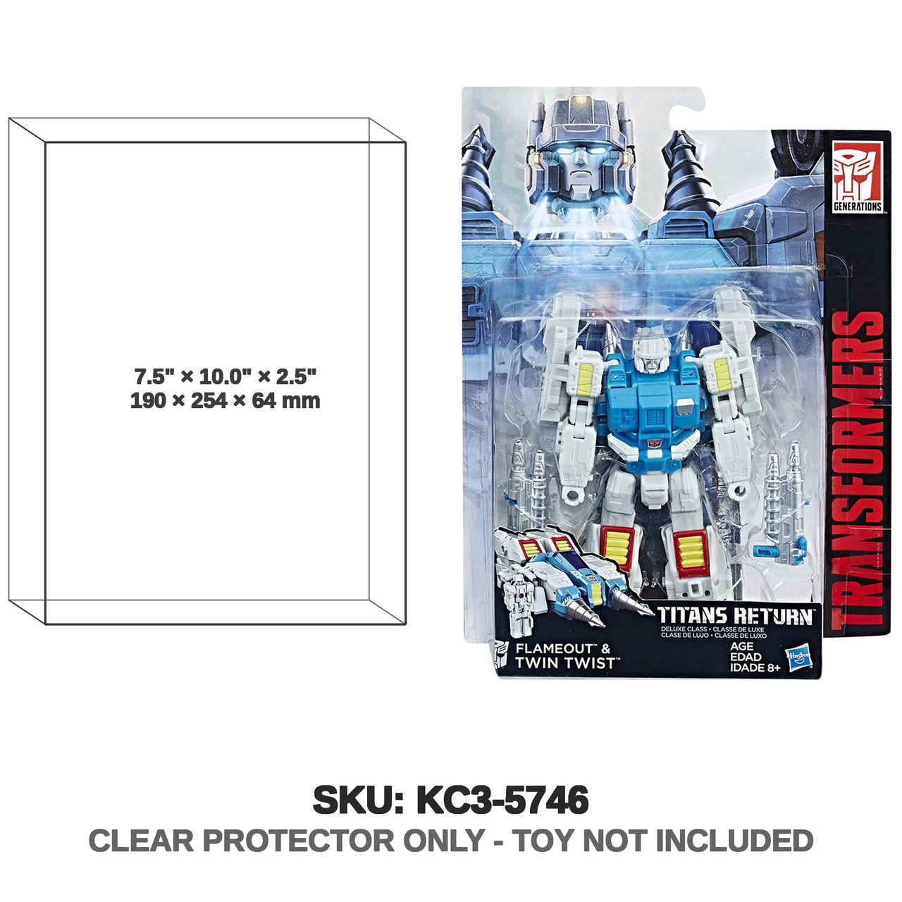 Hasbro Transformers Titans Return Flameout & Twin Twist