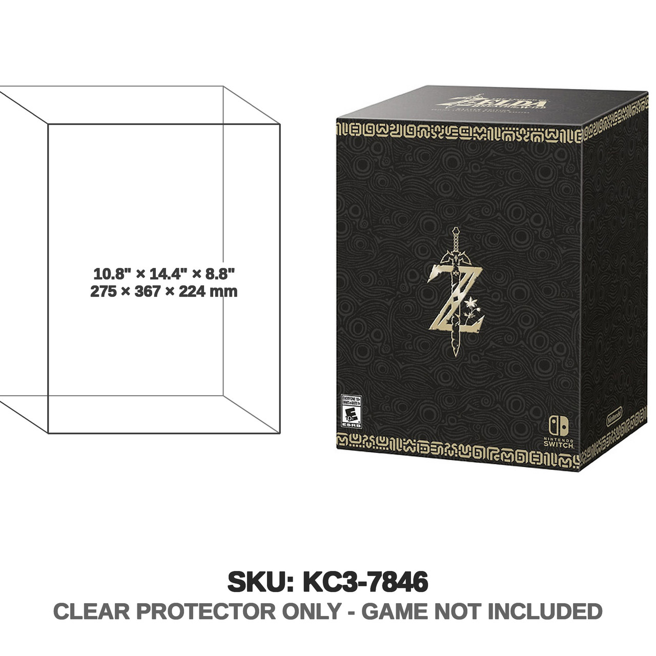 Protector For Breath of the Wild Zelda Master Edition Sw | Katana