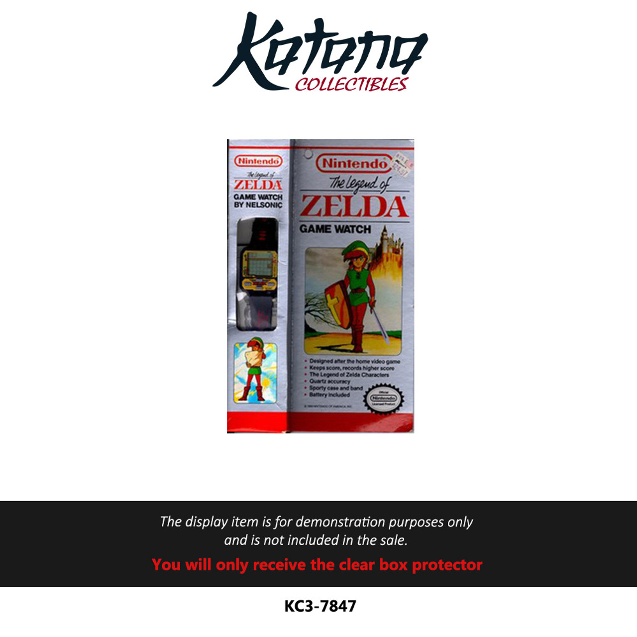 Katana Collectibles Protector For The Legend of Zelda Nintendo Game Watch by Nelsonic protector