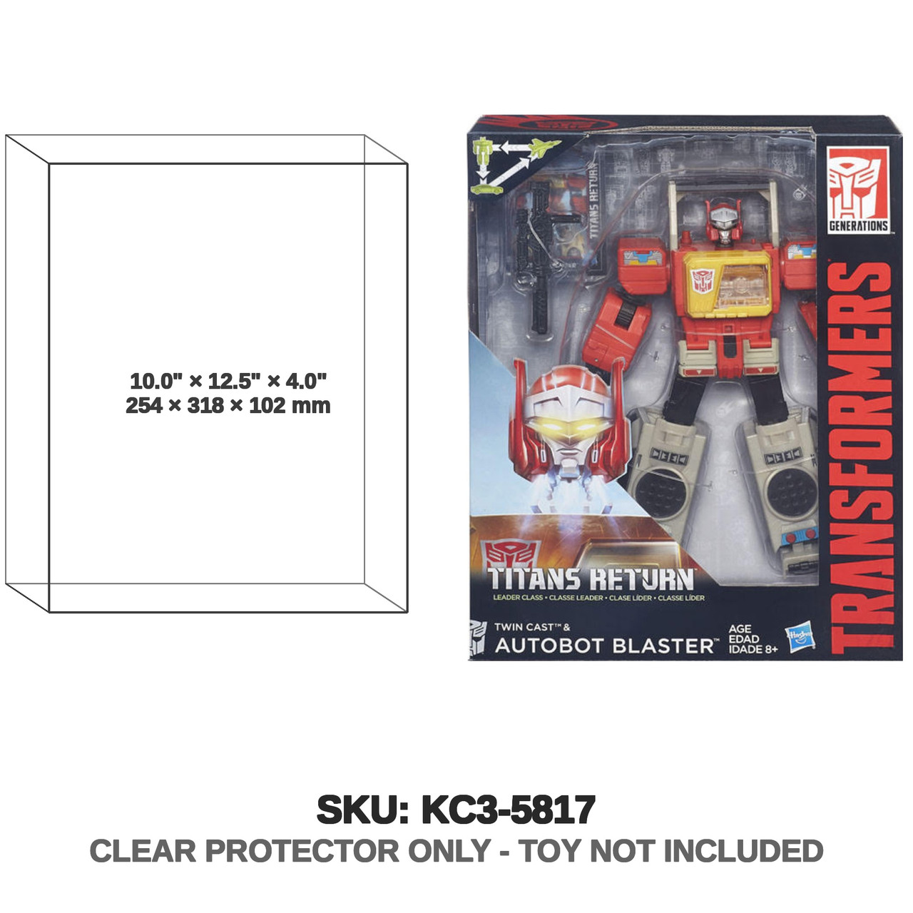 Twin Cast & Blaster Transformers Titans Return Figure
