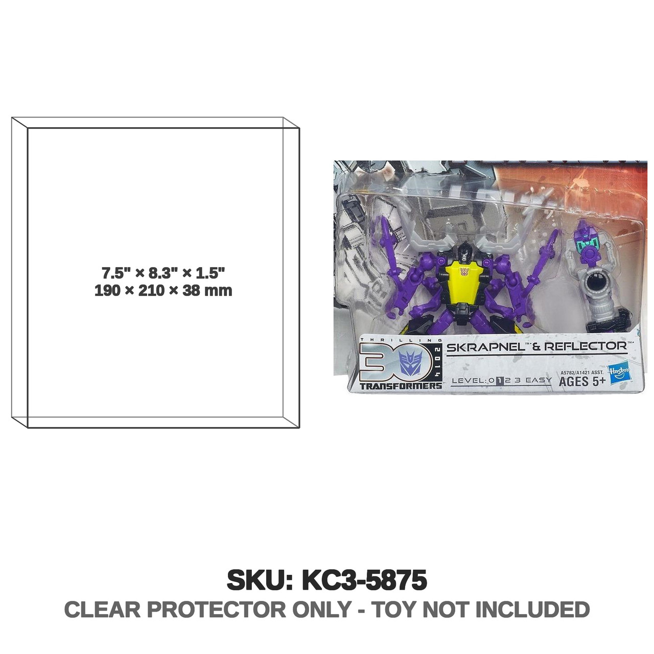 Skrapnel & Reflector Transformers Thrilling 30 Legend Class Figure